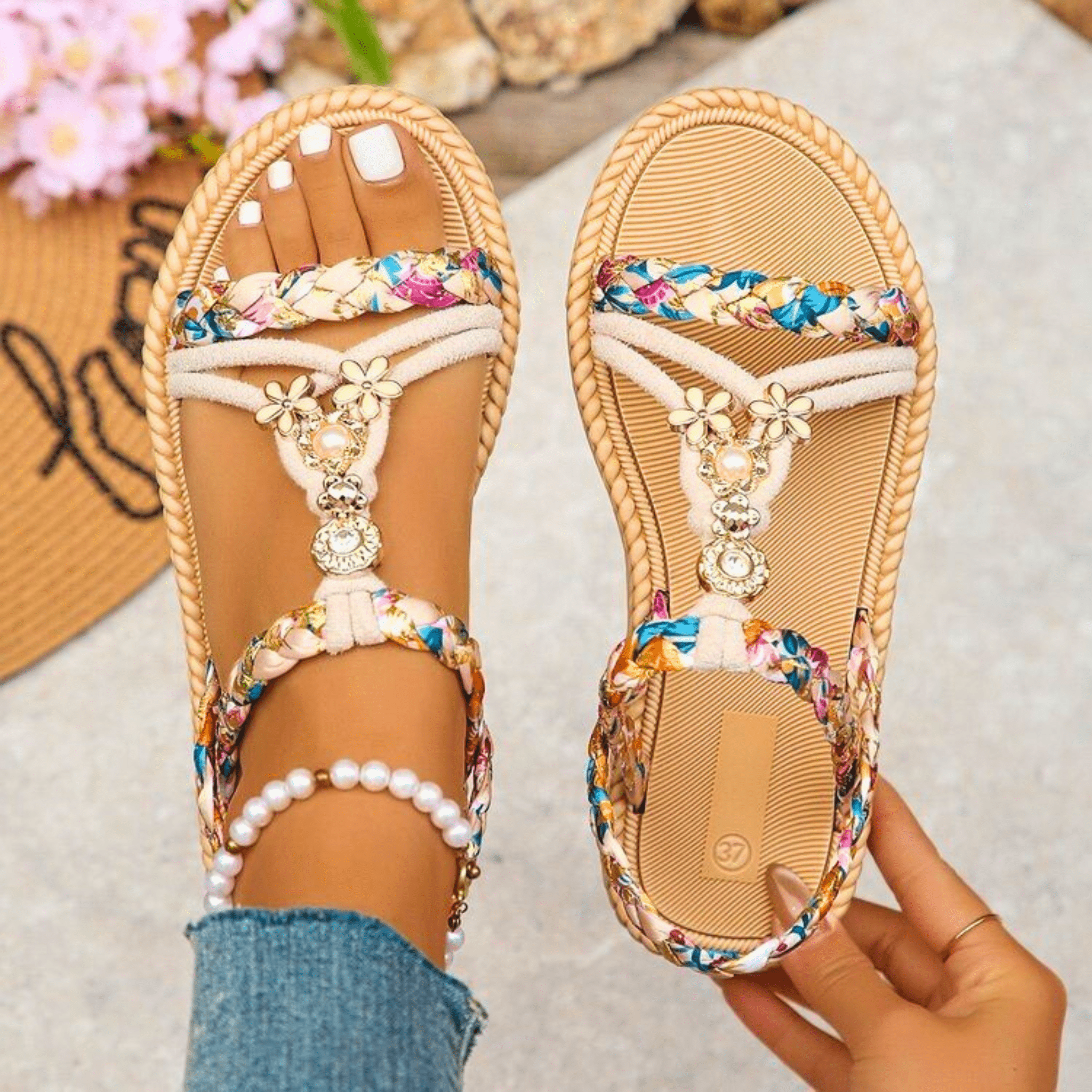 Seaflower Glow Sandals