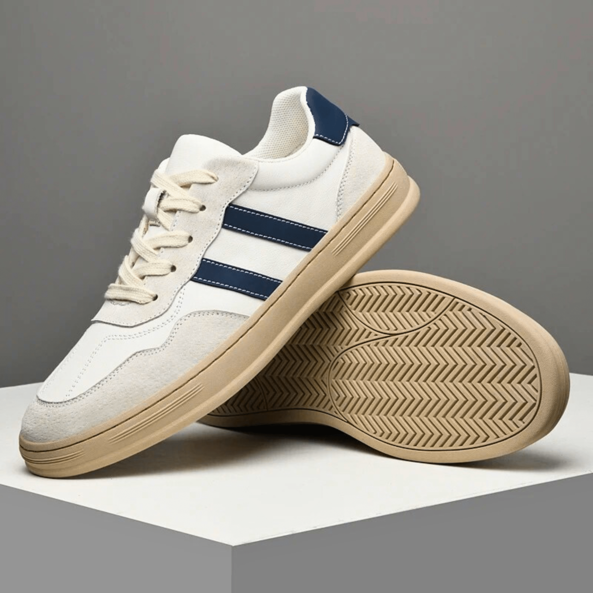 Smart Genuine Leather Sneakers