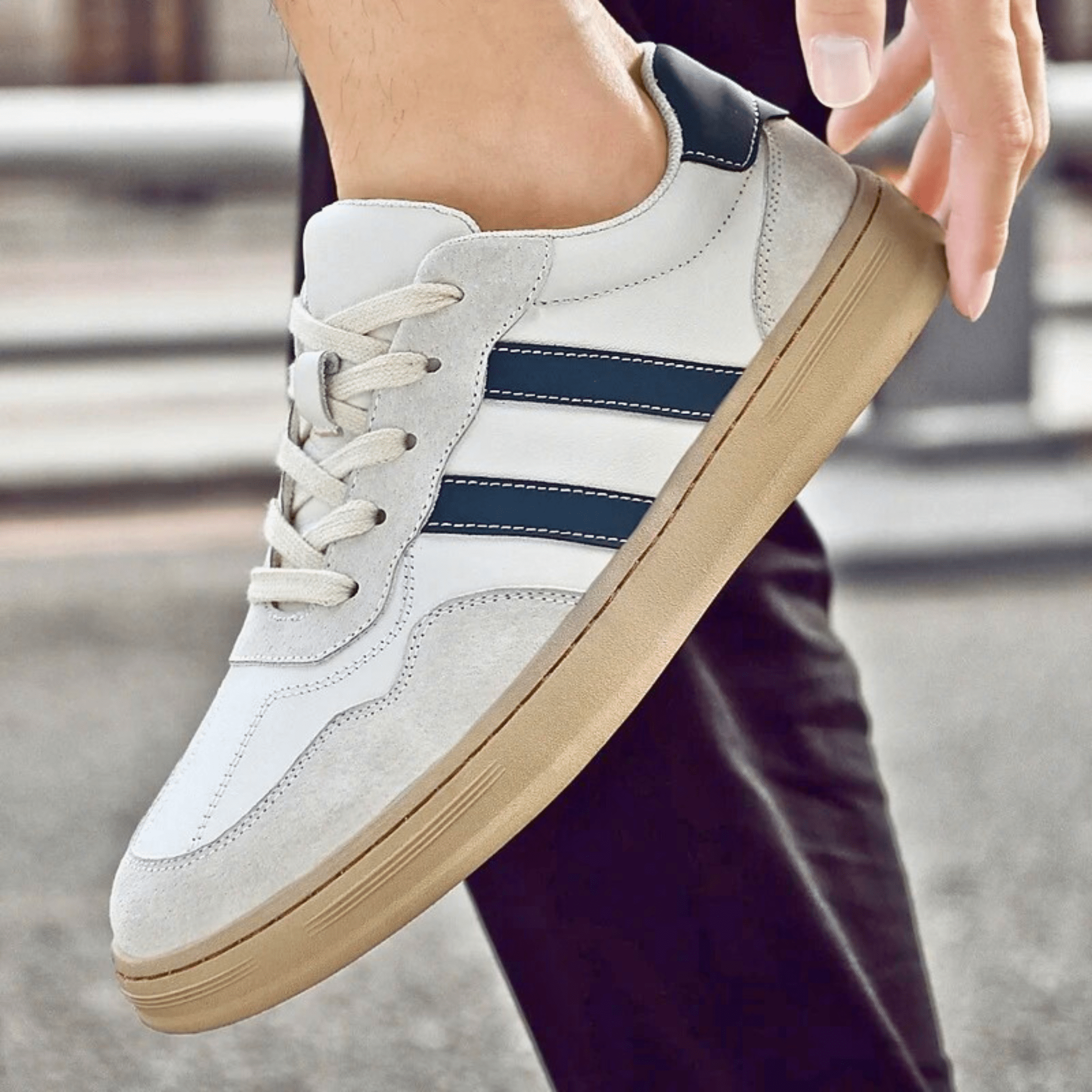 Smart Genuine Leather Sneakers