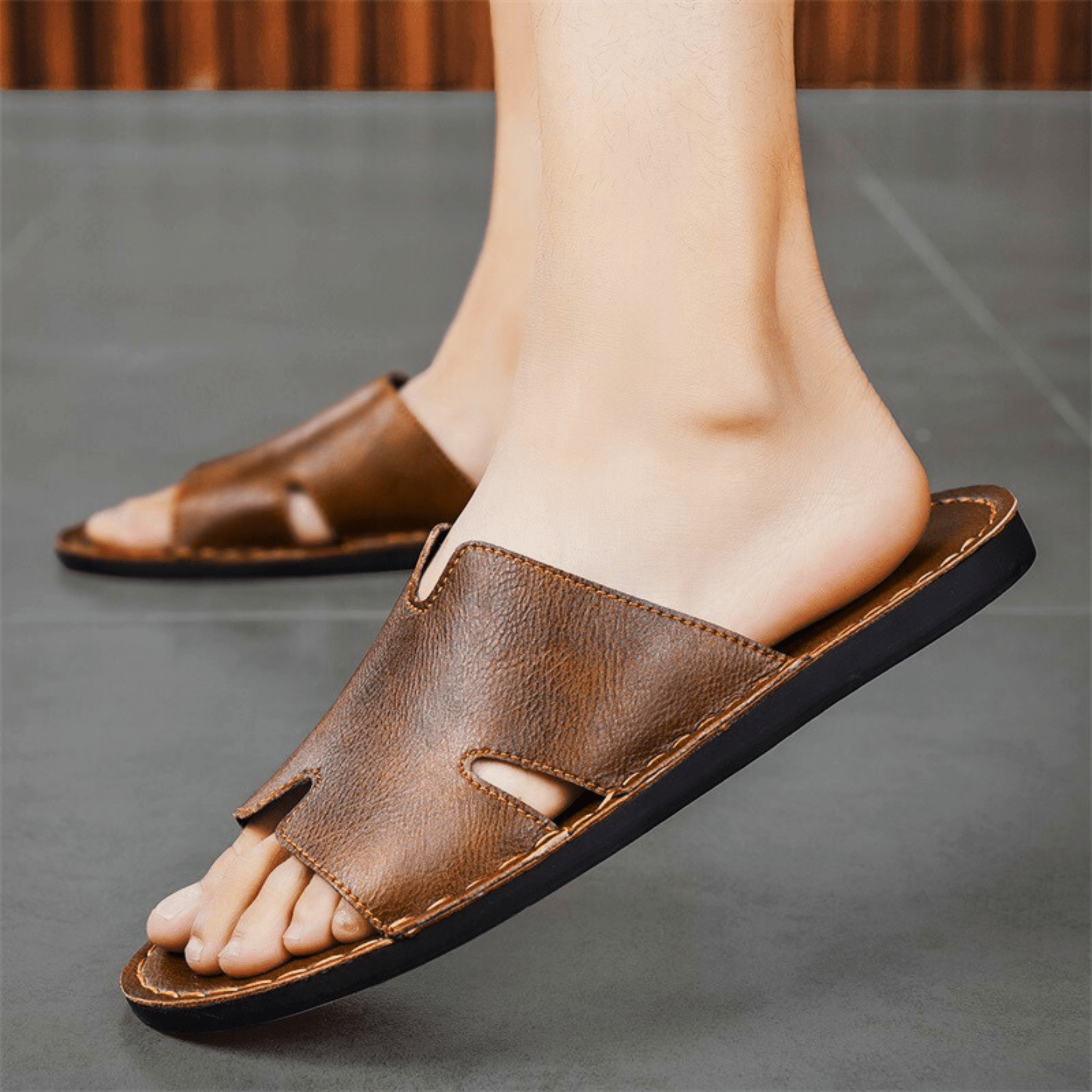 Vintage Genuine Leather Sandals