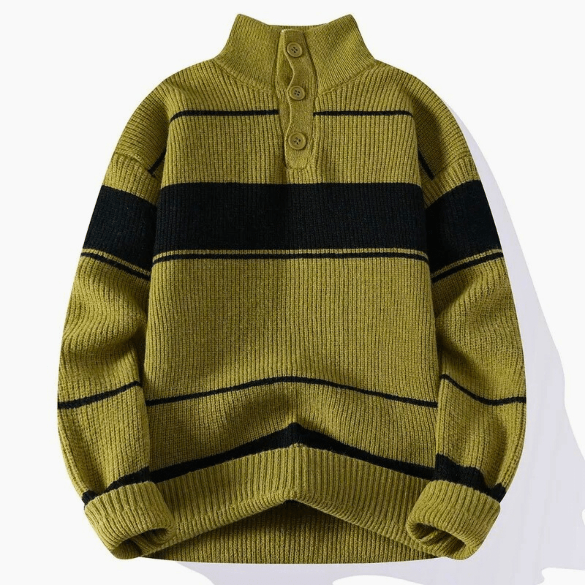 LuxeStripe Knit Sweater