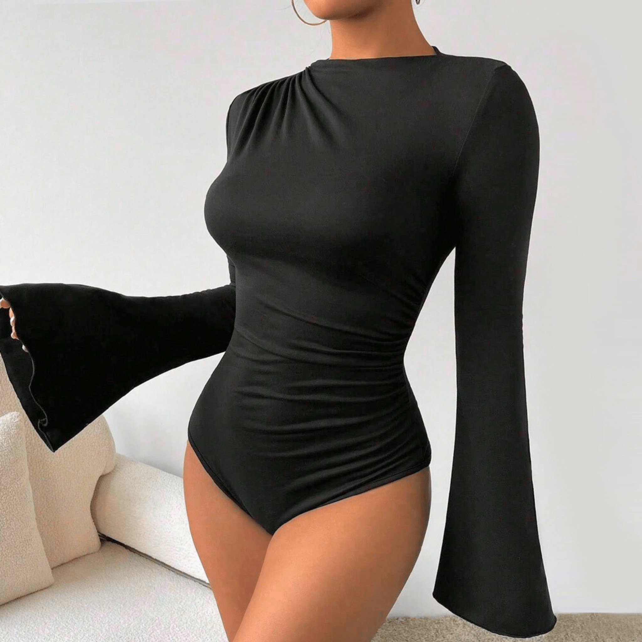 Glow Bell-Sleeve Bodysuit