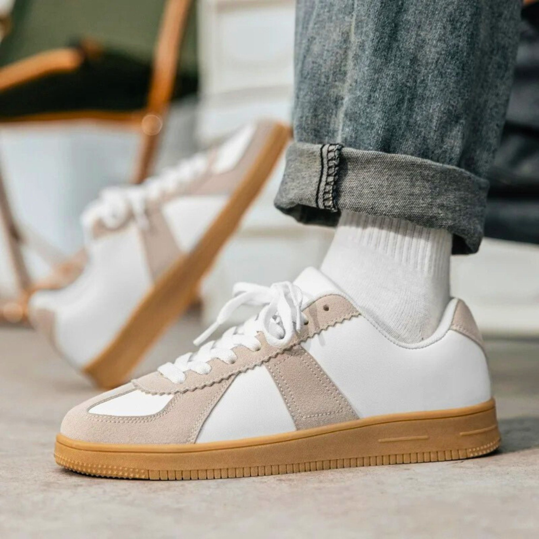 Retro Leather Sneaker