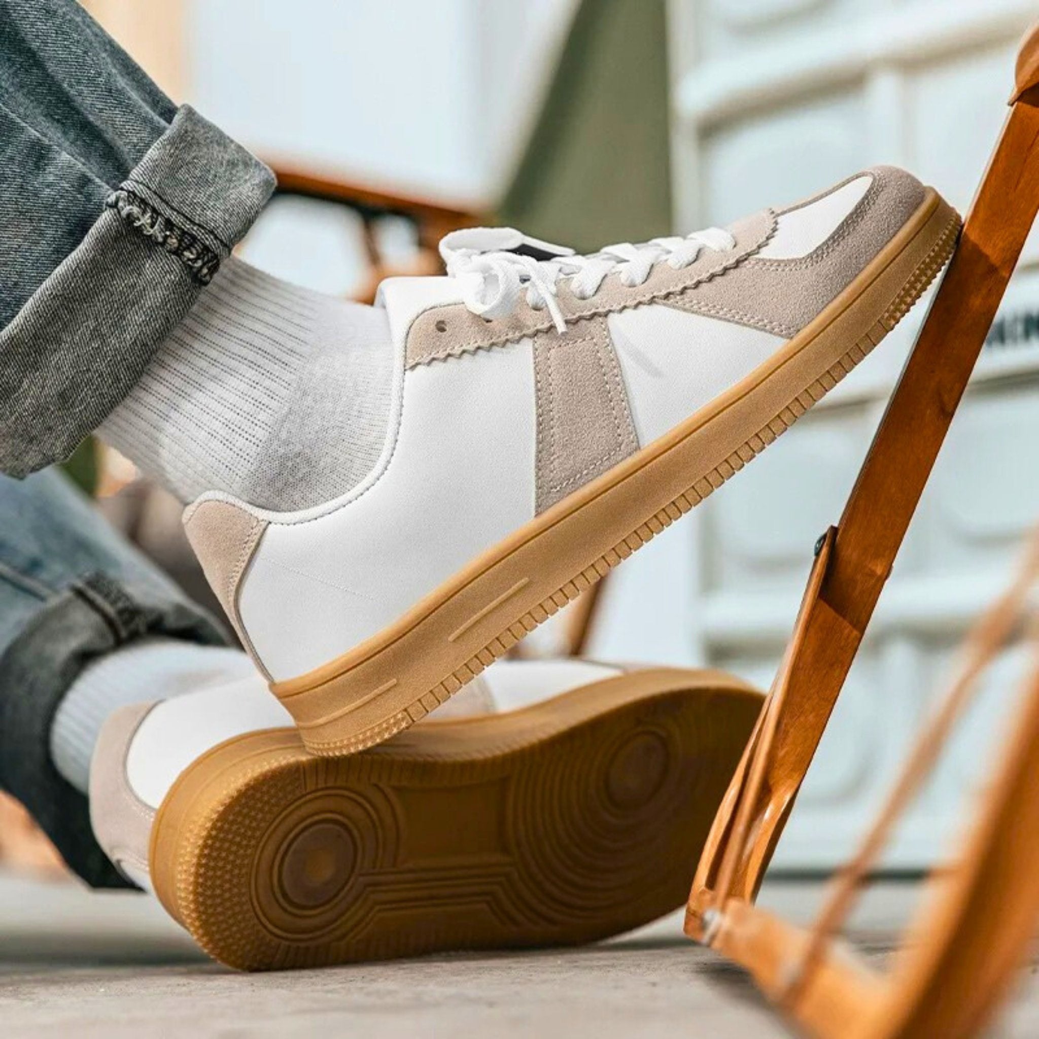 Retro Leather Sneaker