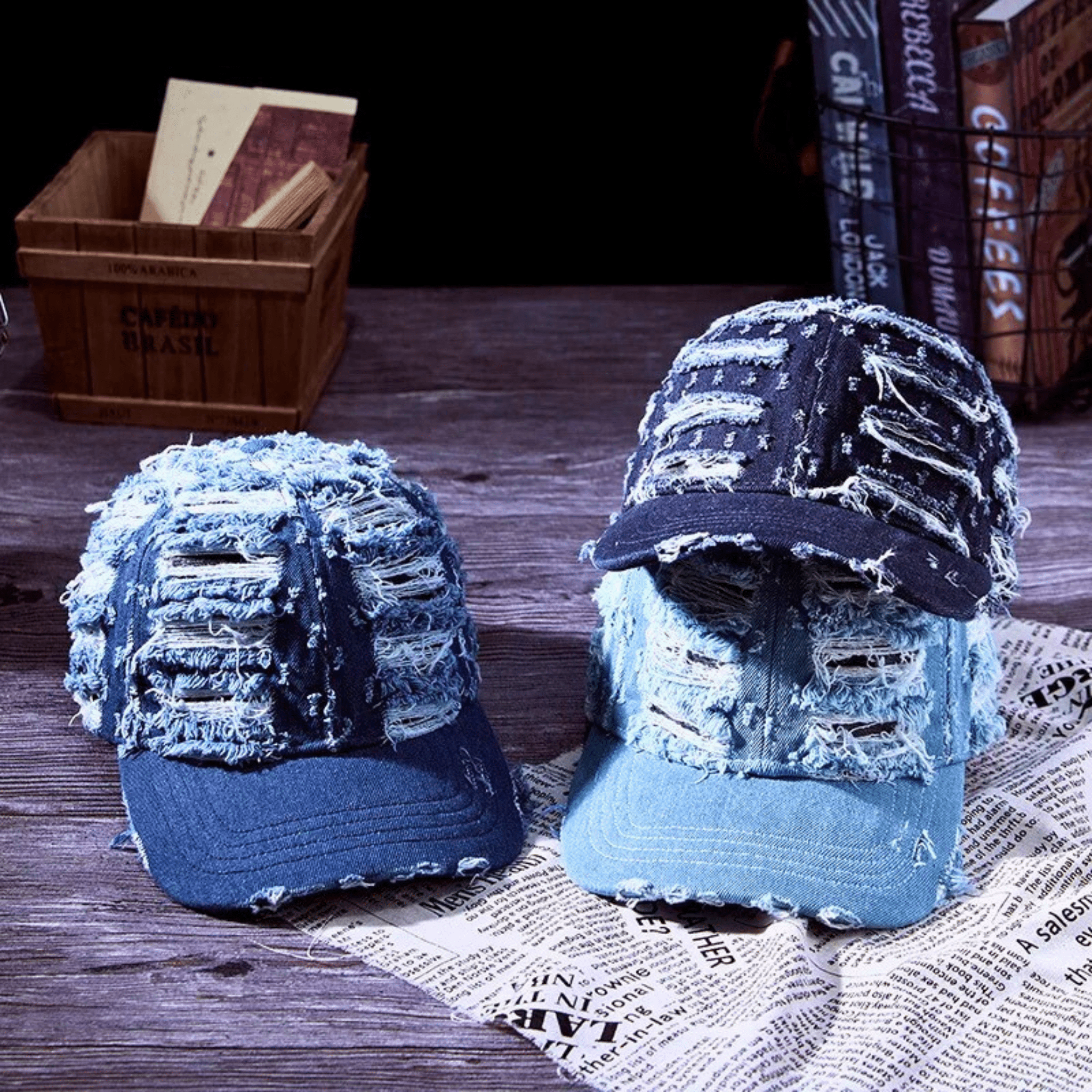BlueWave Denim Cap