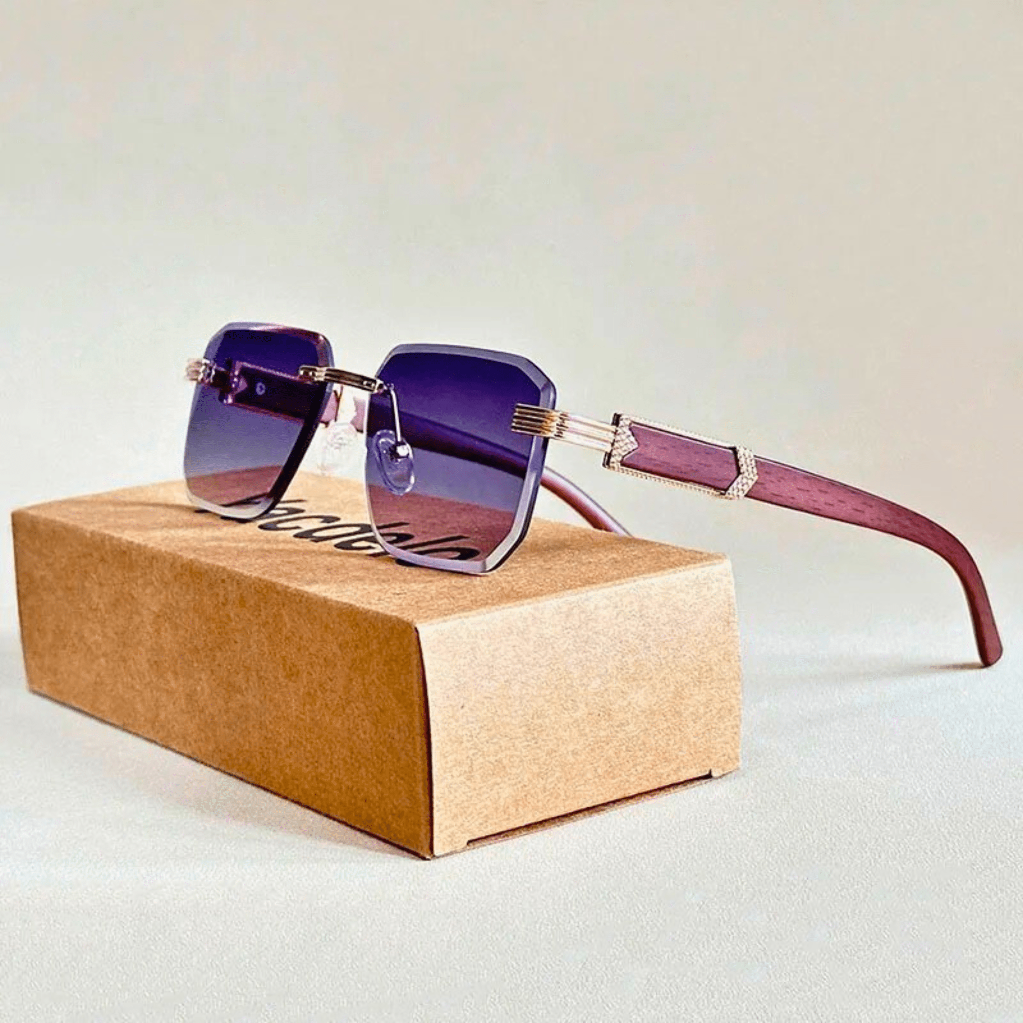 Véloir Rimless Wooden Shades