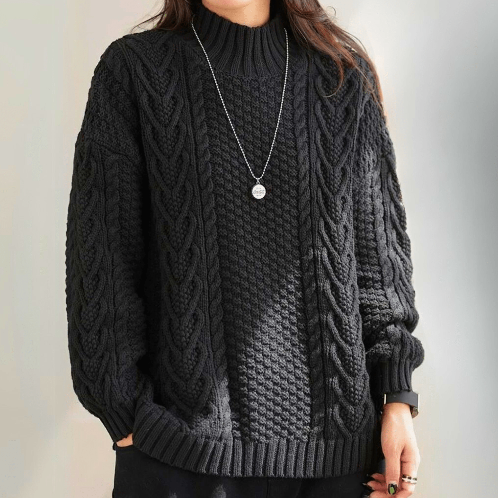 Veloura Turtleneck Pullover