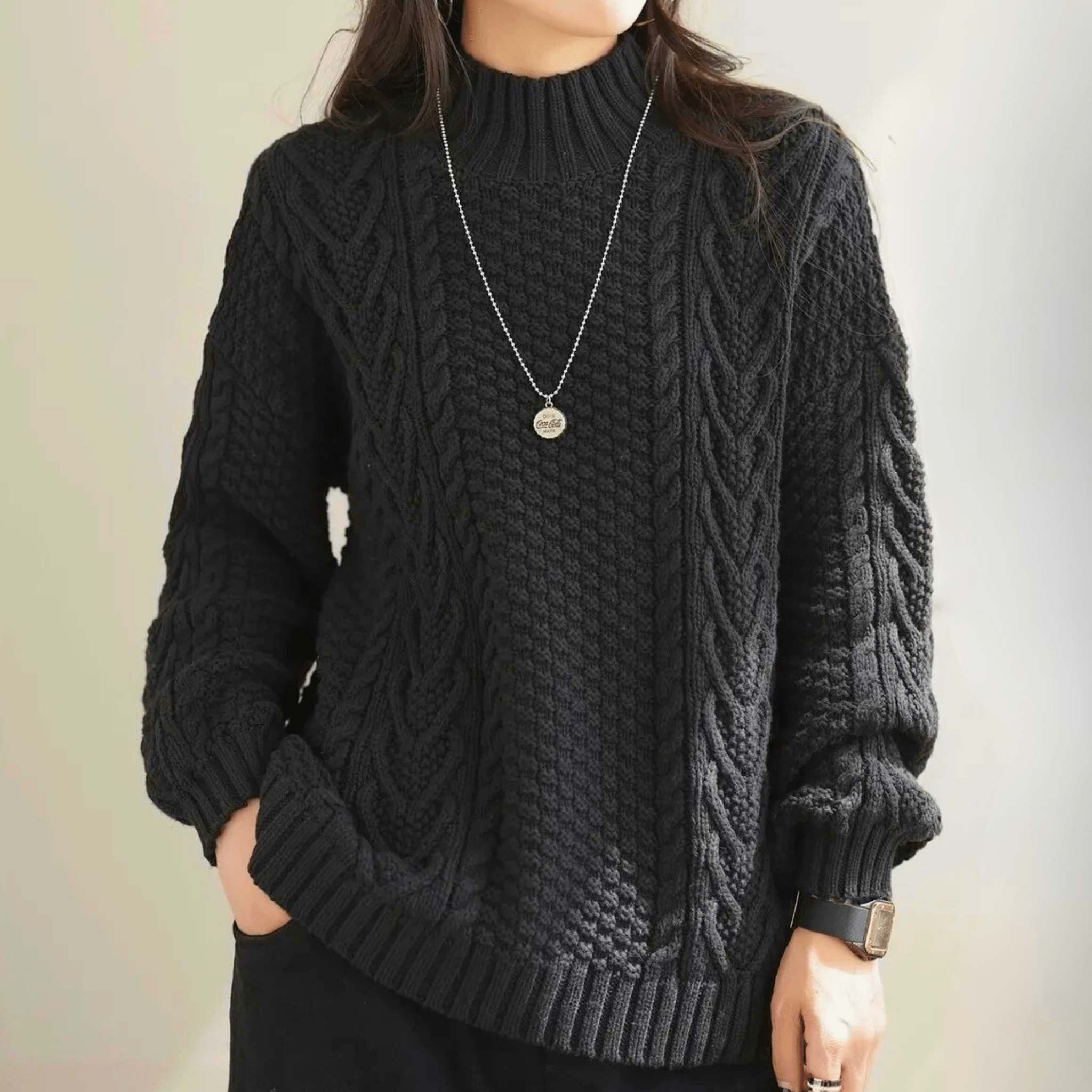 Veloura Turtleneck Pullover