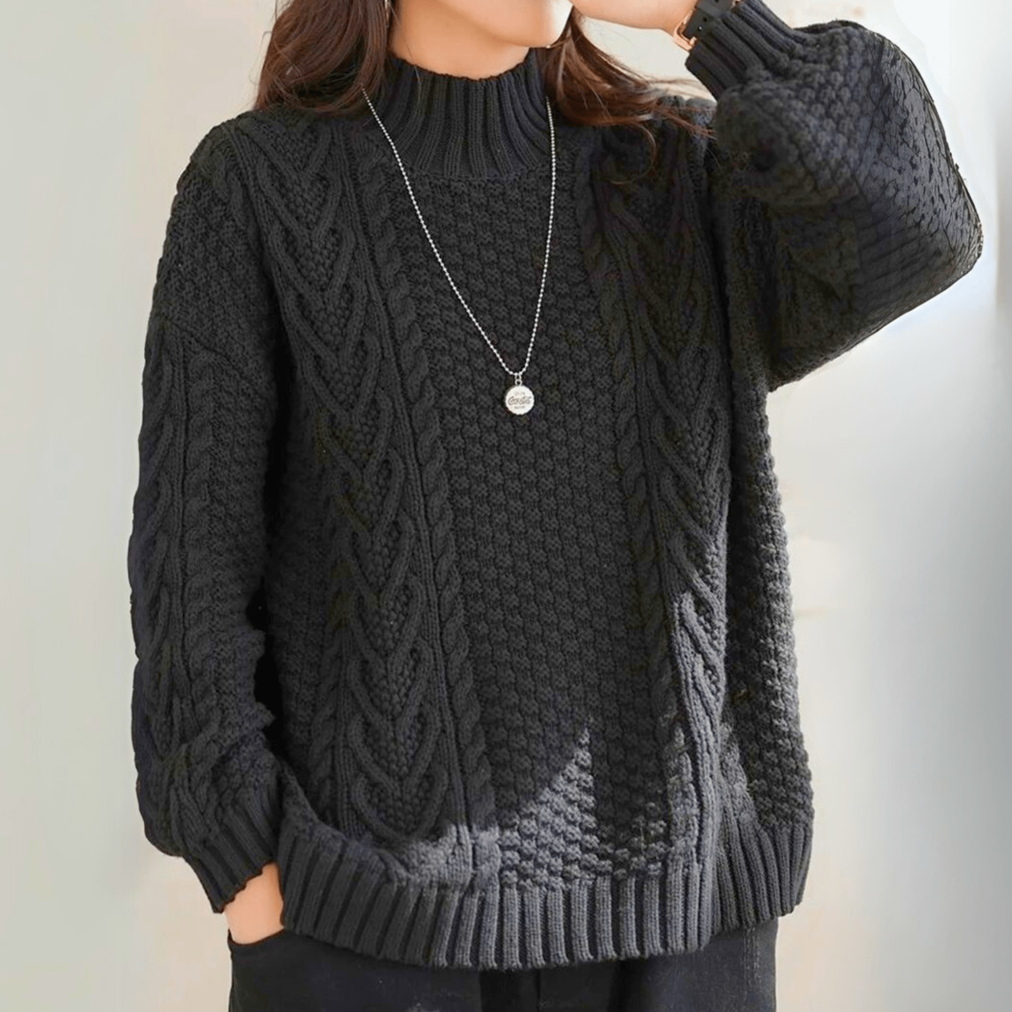 Veloura Turtleneck Pullover