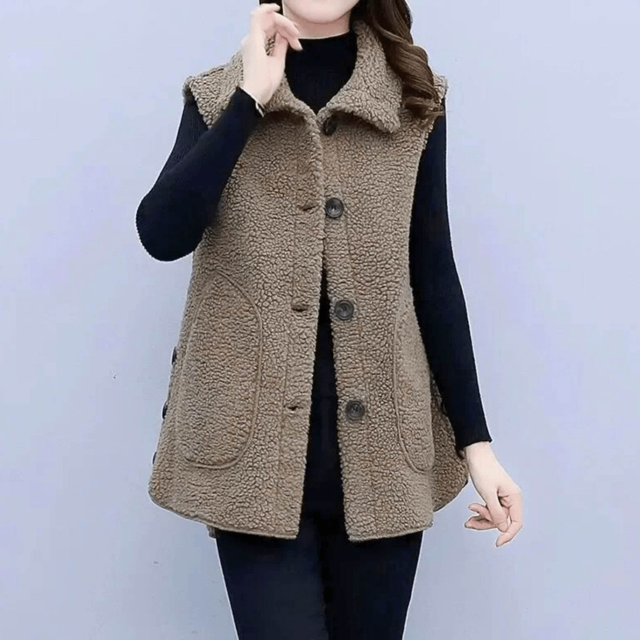 Velvique Sleeveless Coat
