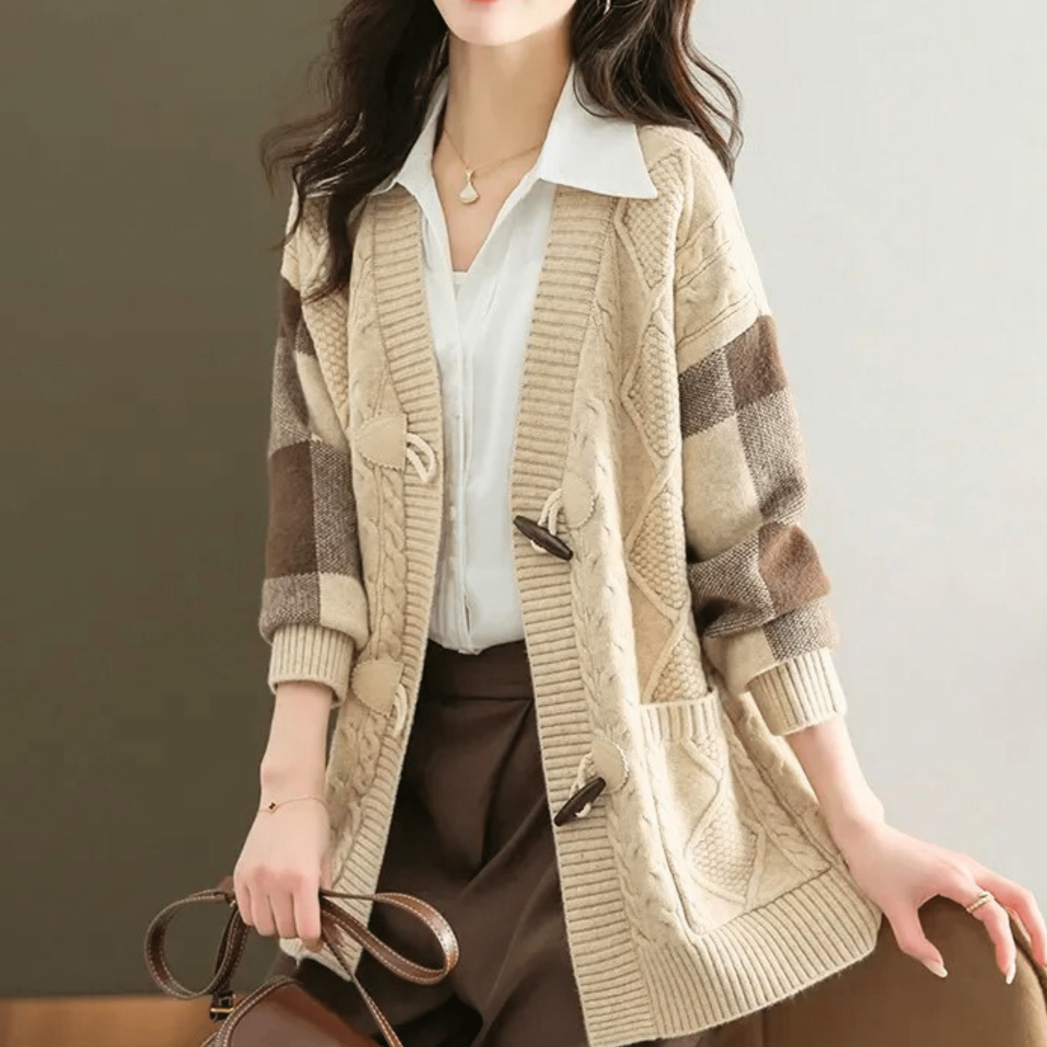 VivaBelle Mid-Long Cardigan