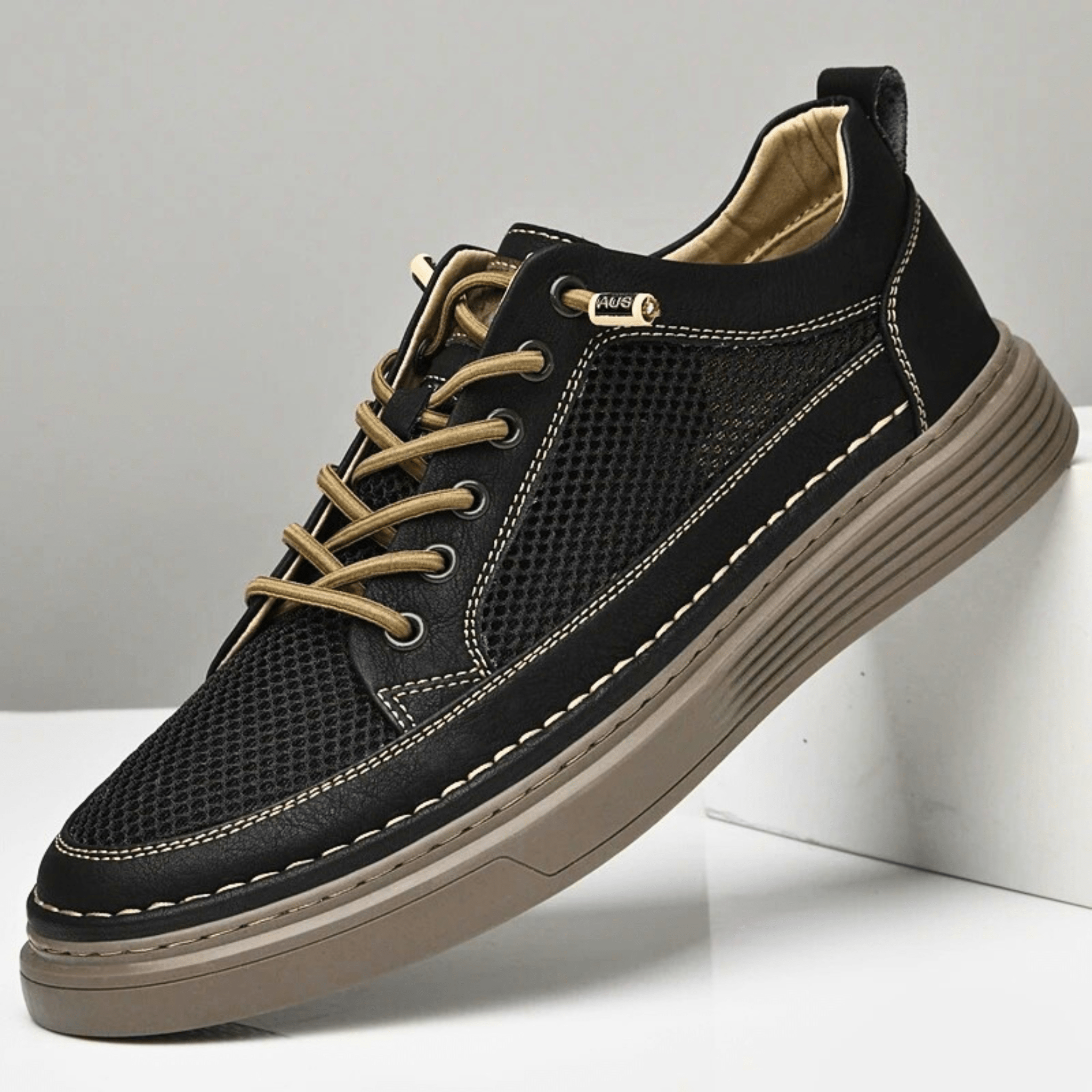 AirMesh Genuine Leather Sneakers