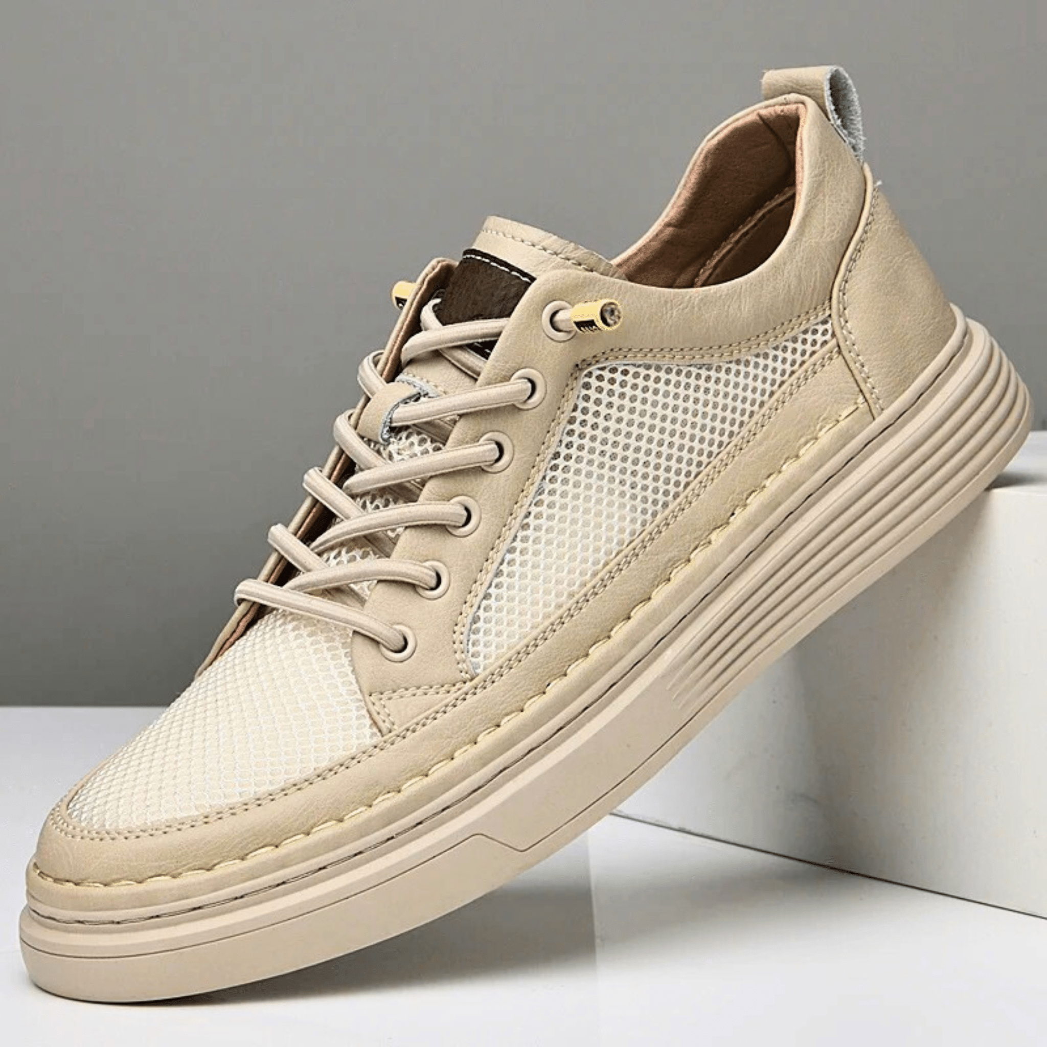 AirMesh Genuine Leather Sneakers