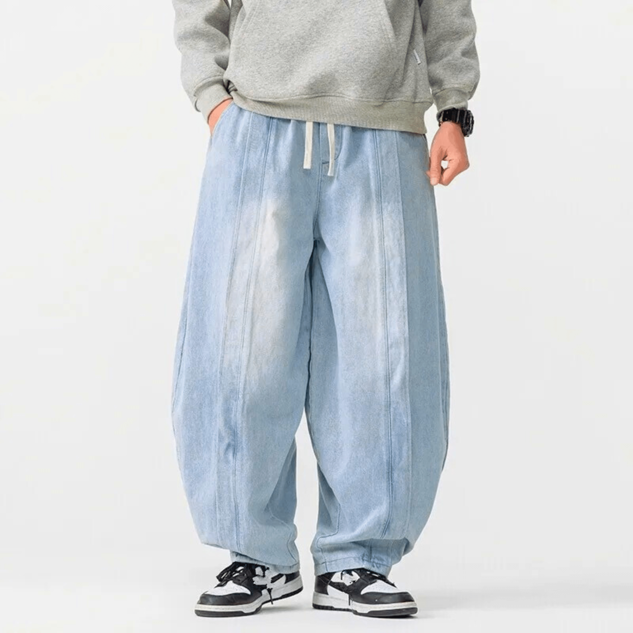 Denim Parachute Jeans
