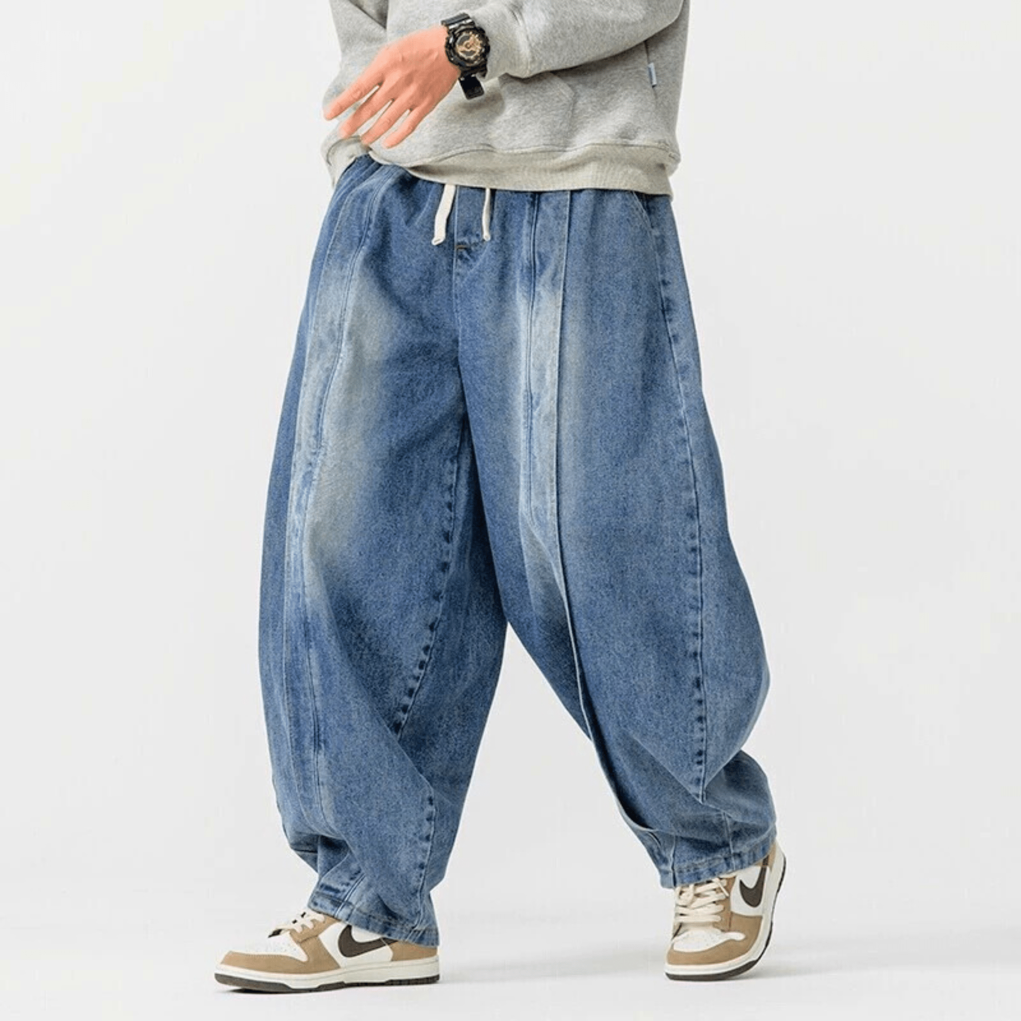 Denim Parachute Jeans