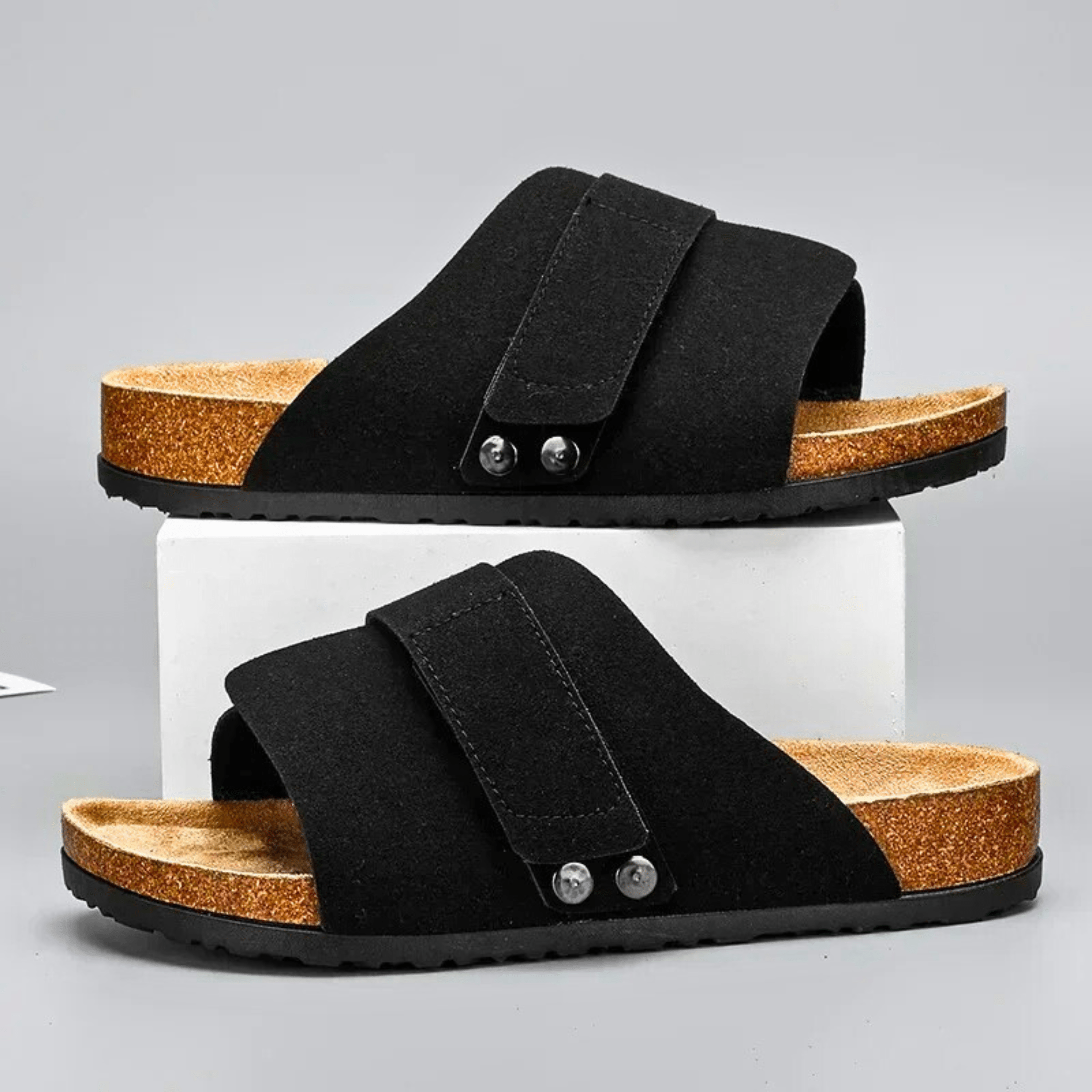 Argento Suede Sandals