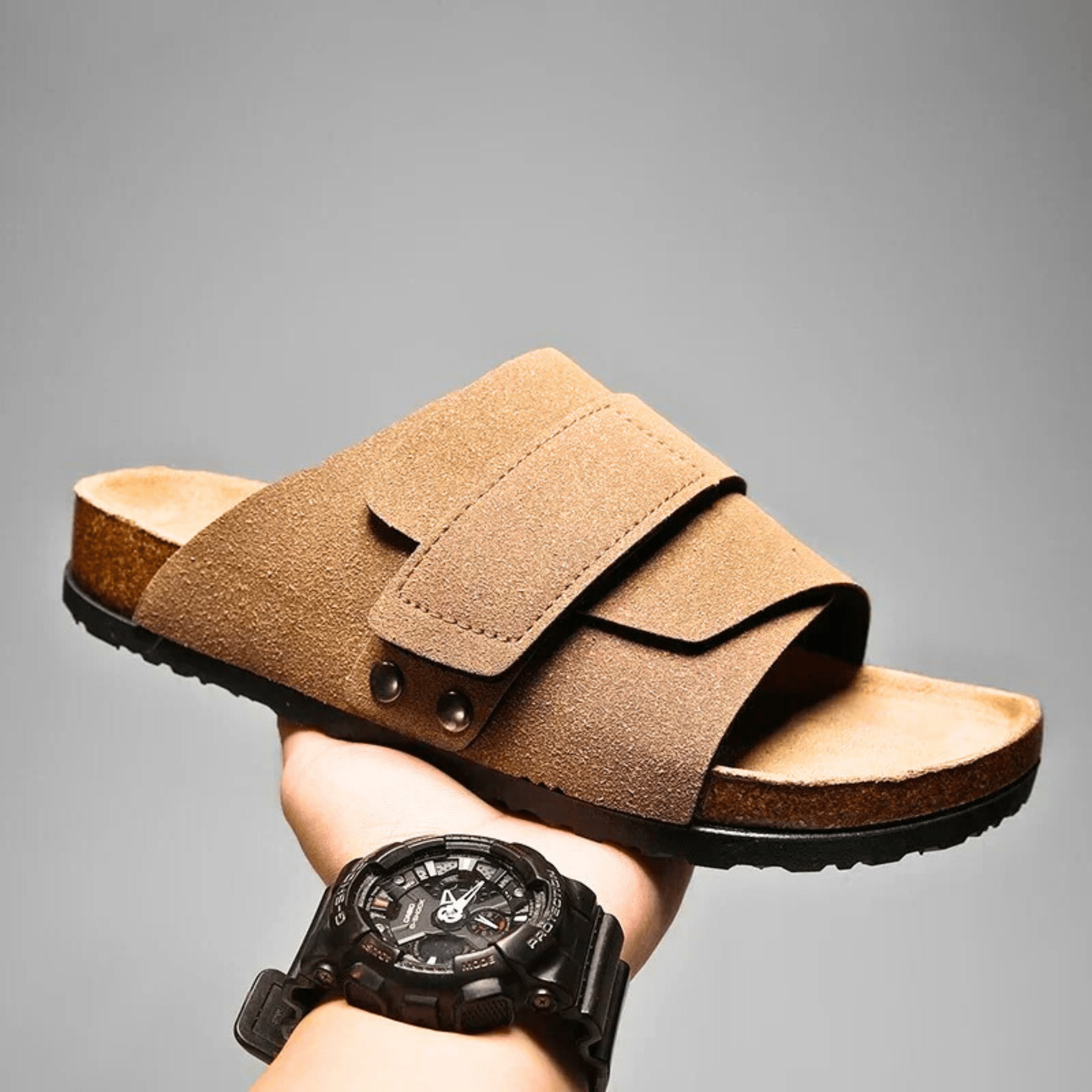 Argento Suede Sandals