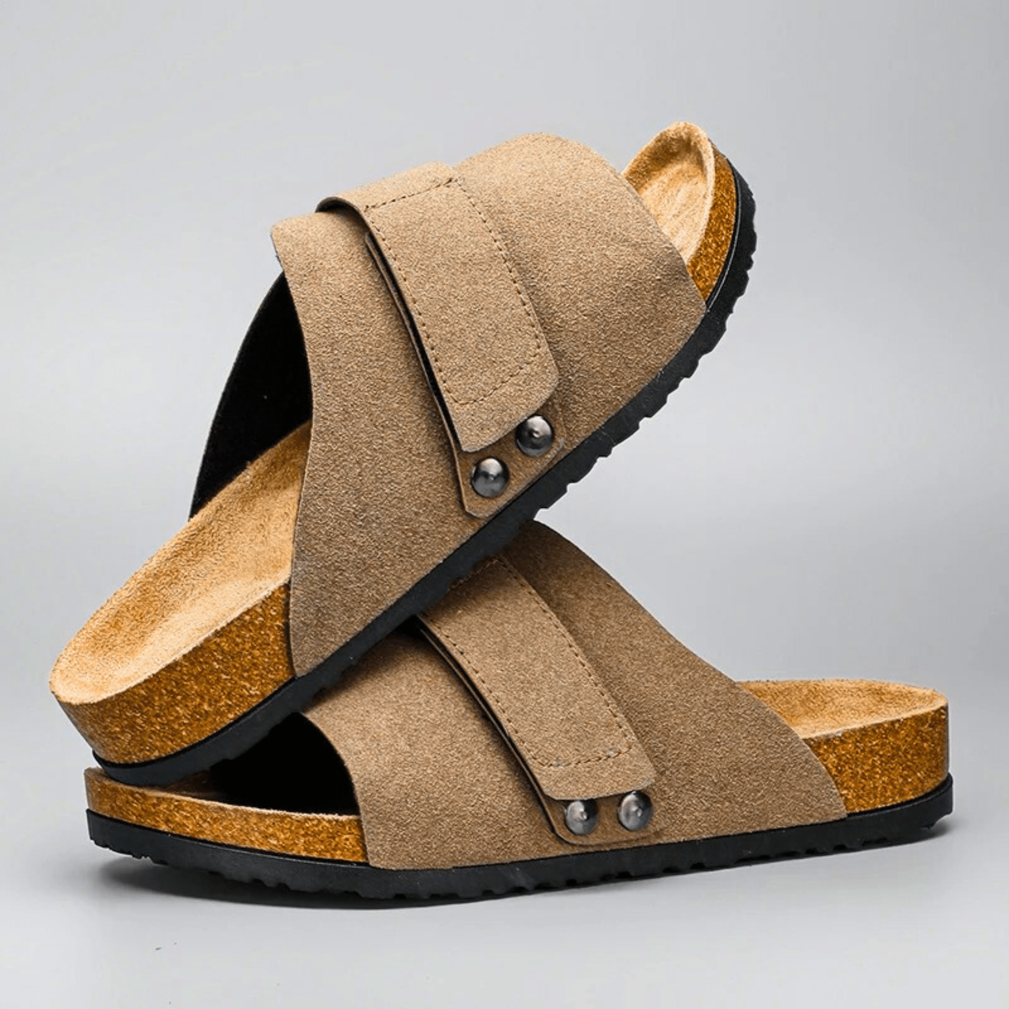 Argento Suede Sandals