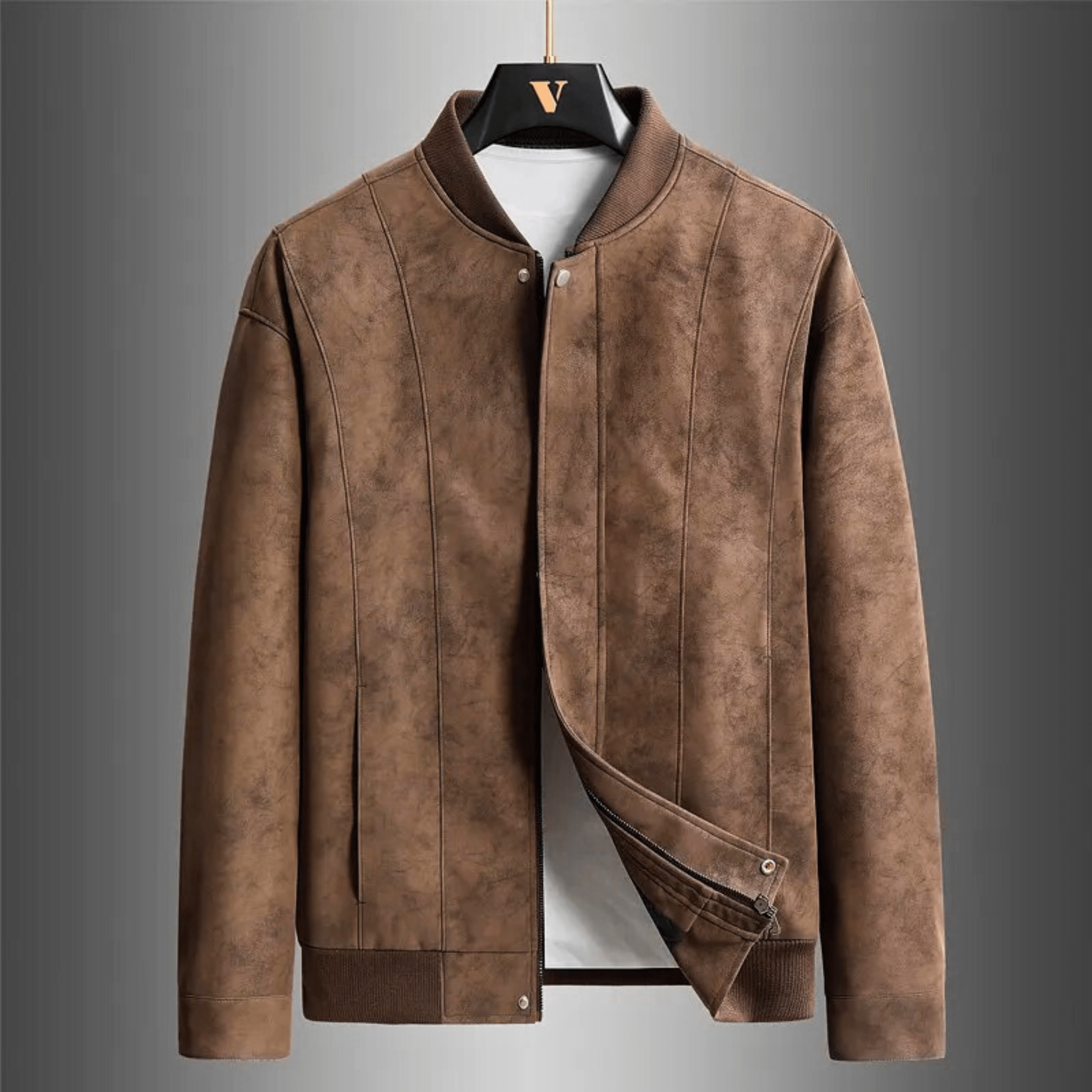 Baseball Suede Leather Jacket