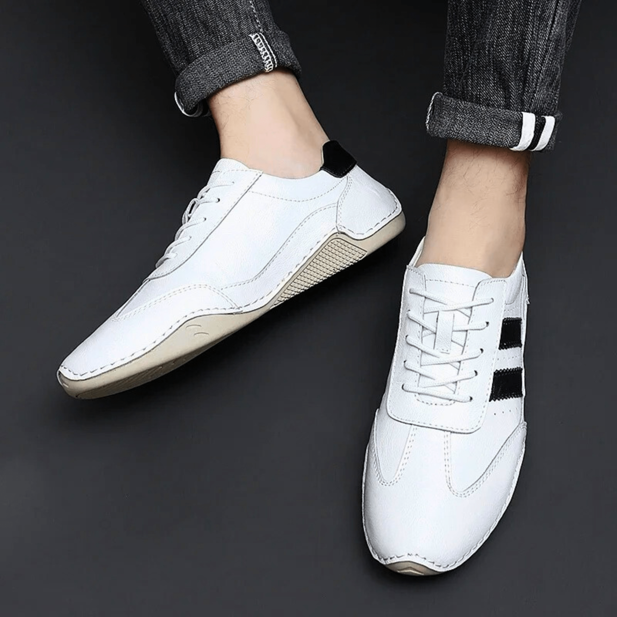 Breathable Leather Sneakers