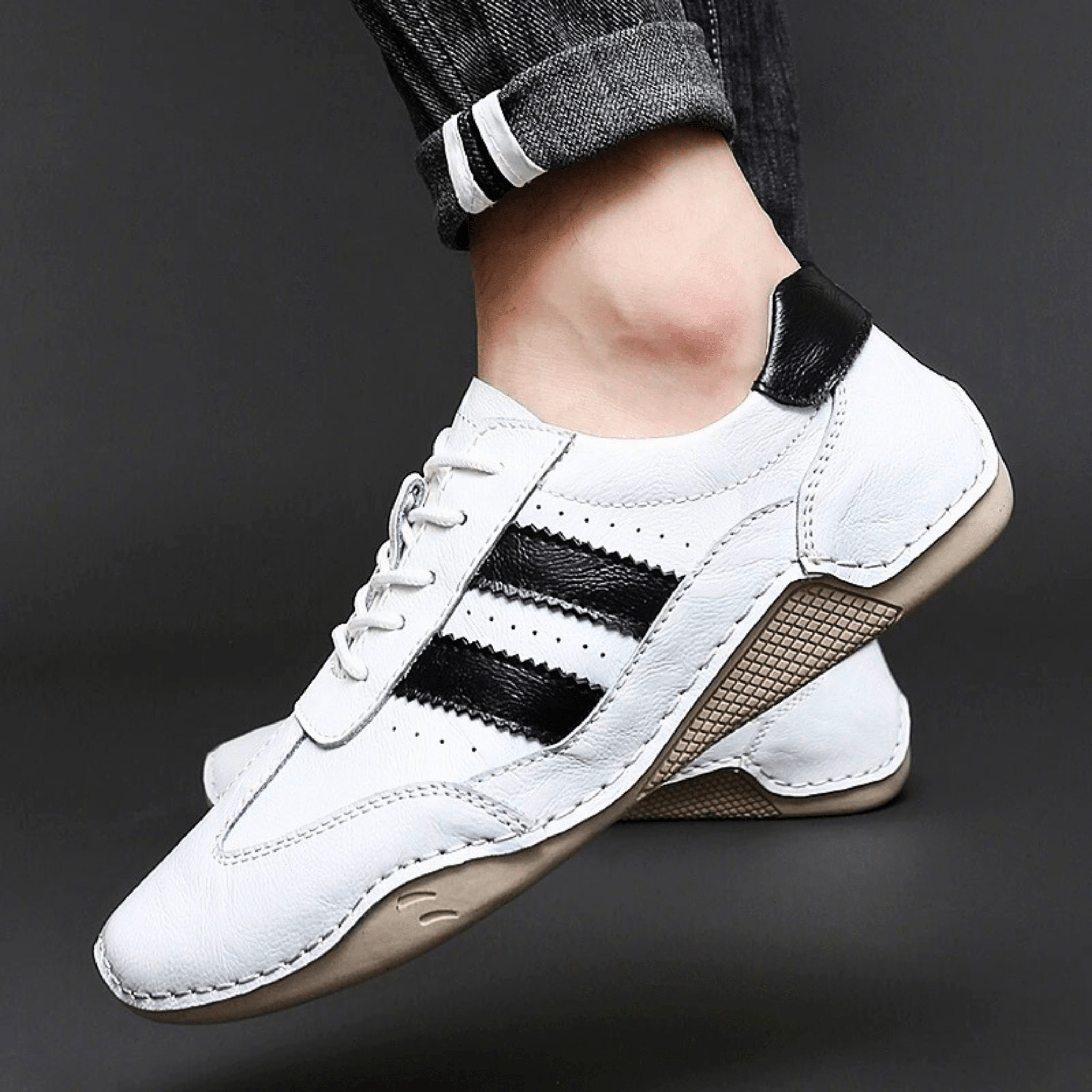Breathable Leather Sneakers