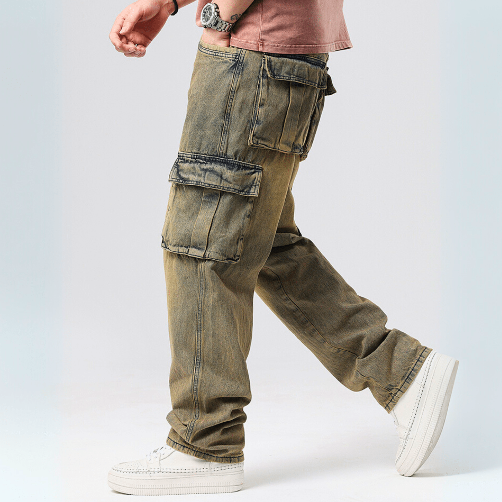 Cargo Denim Pants