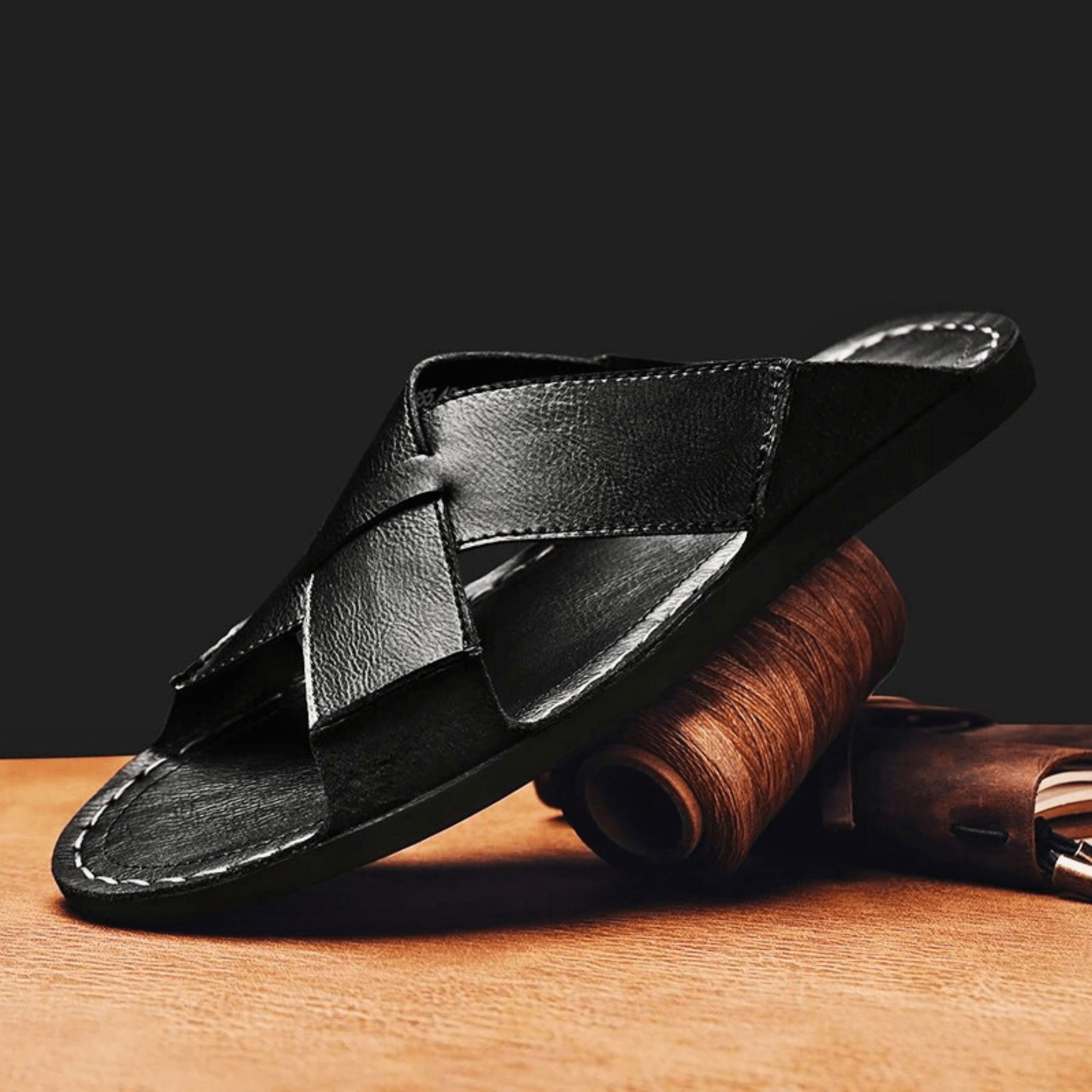 Casual Genuine Leather Slides