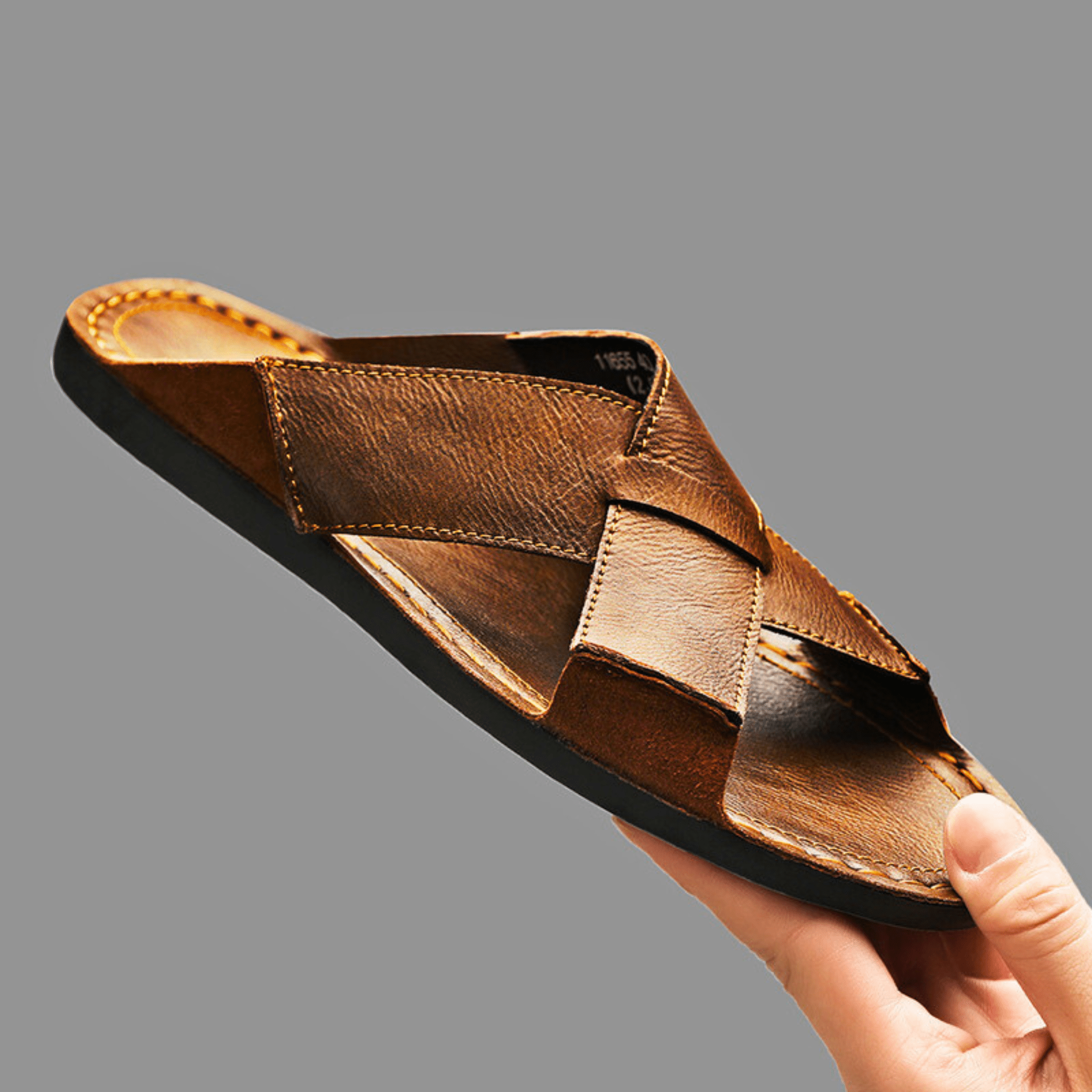 Casual Genuine Leather Slides