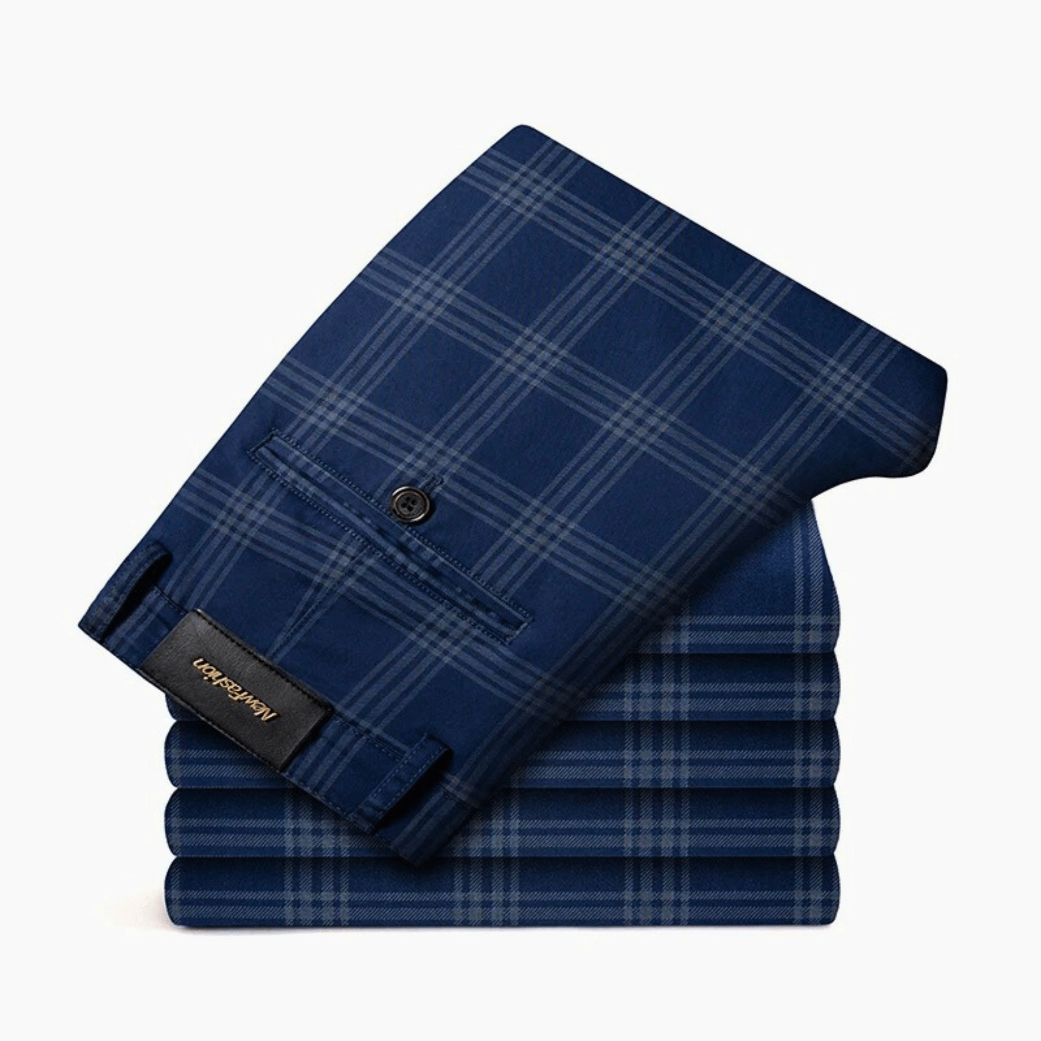 Checkered Slim Fit Business Pants