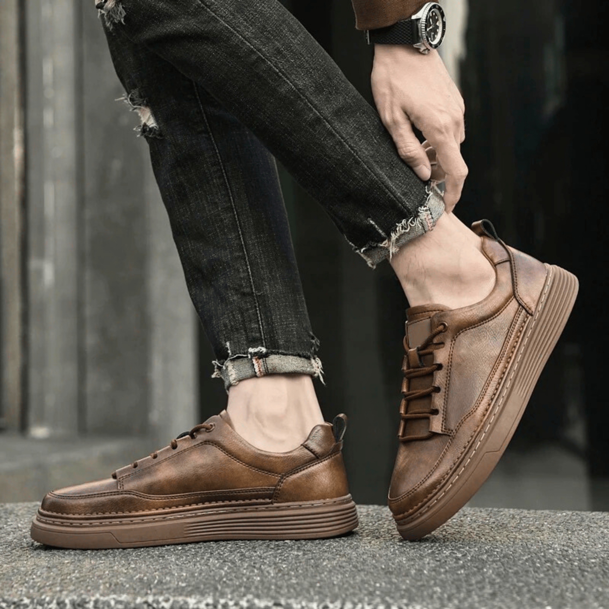 Classic Genuine Leather Sneakers