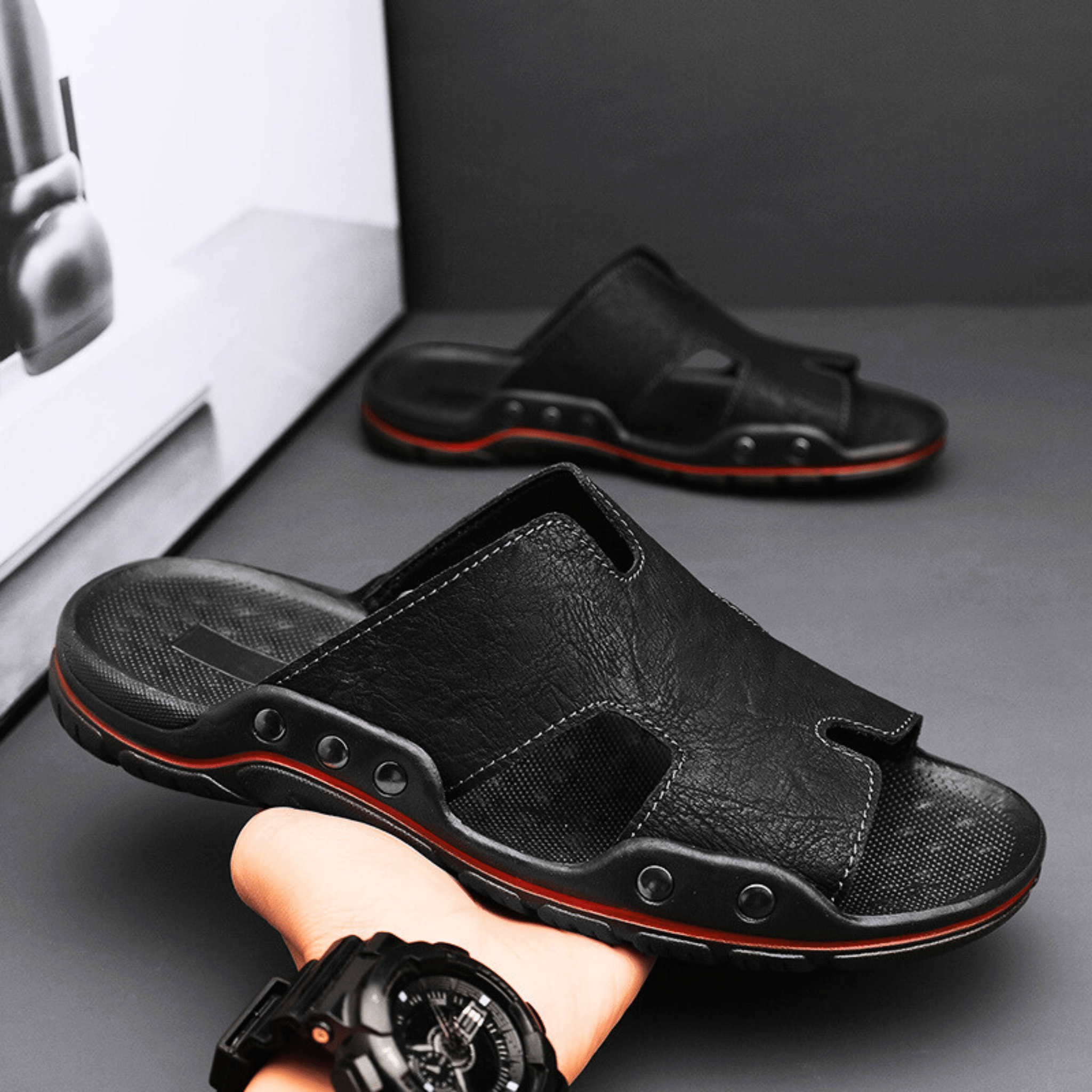 Classic Leather Slippers