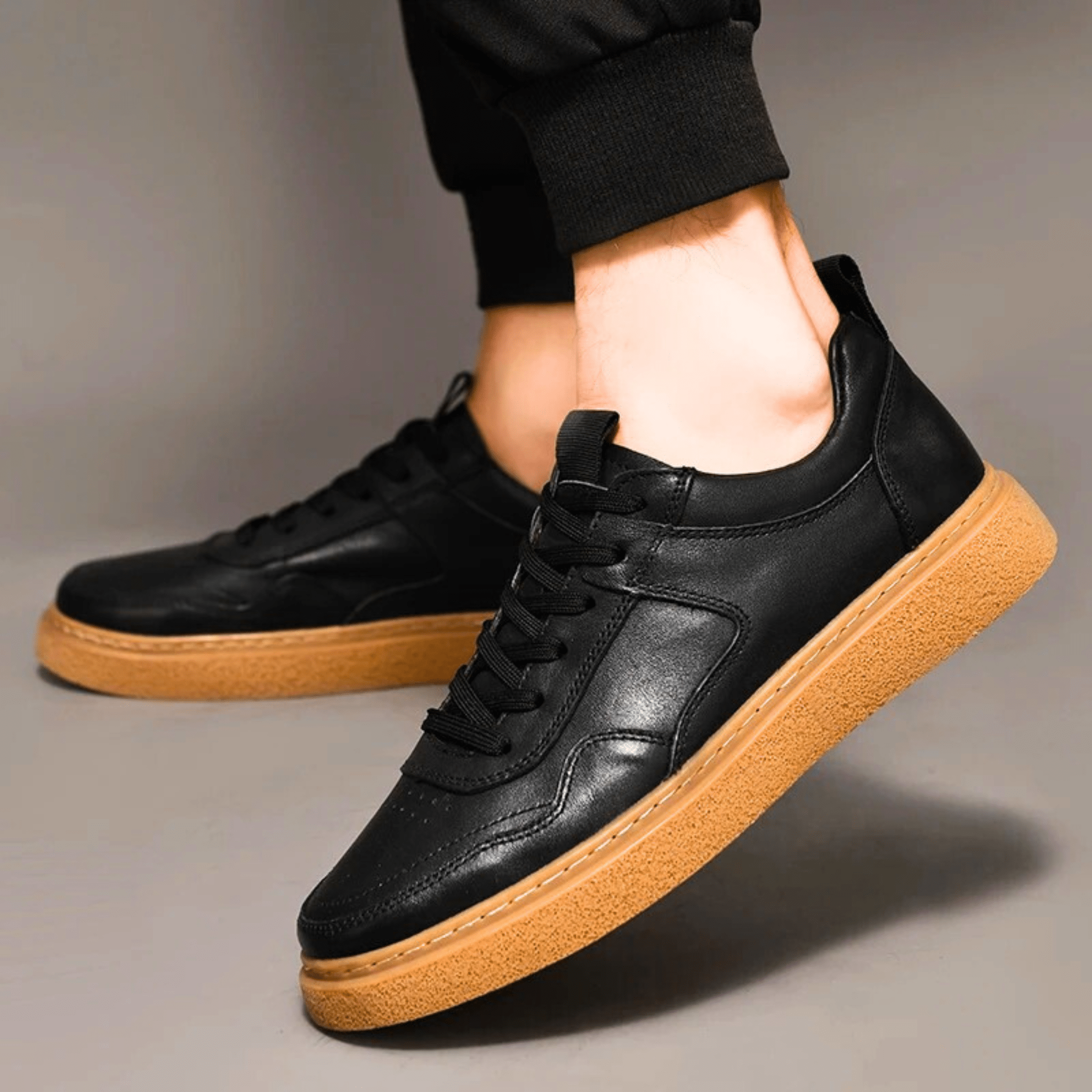 Designer Genuine Leather Sneakers