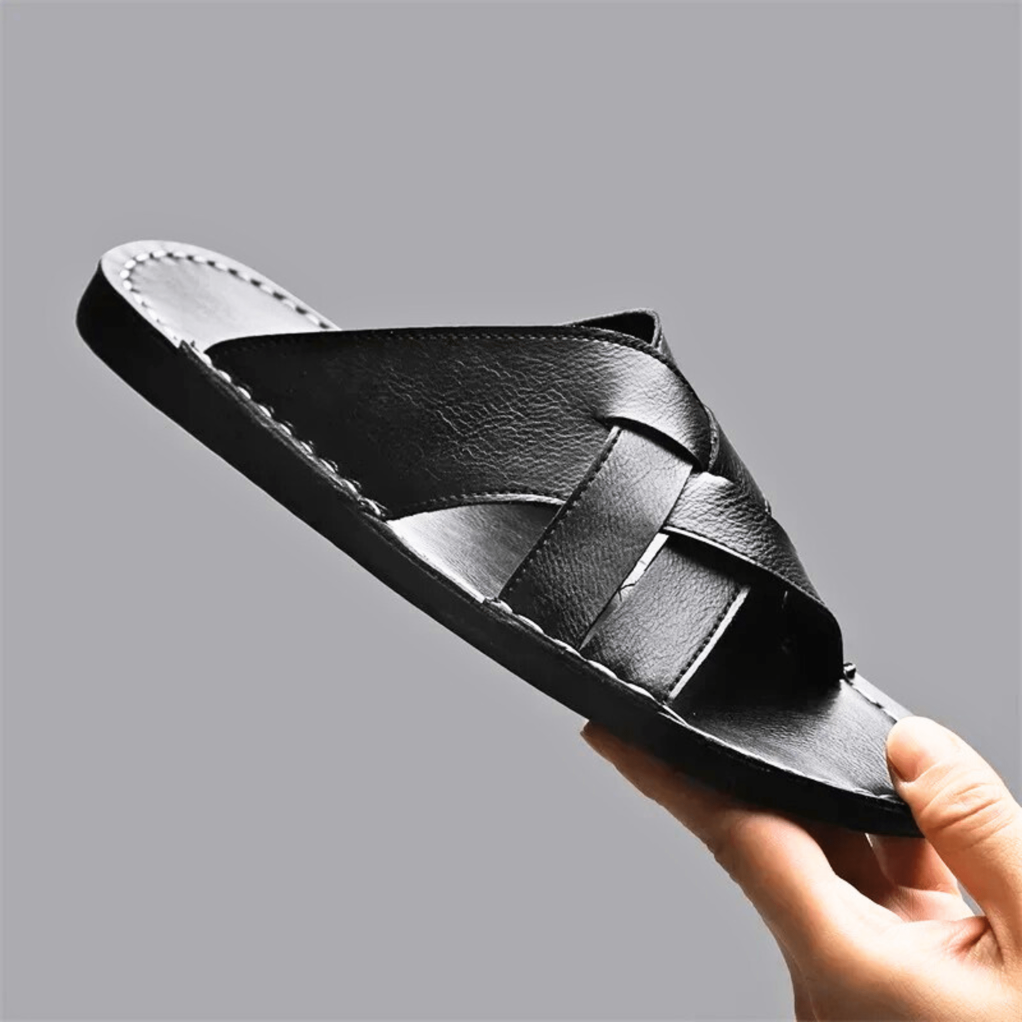 Genuine Leather Beach Slippers