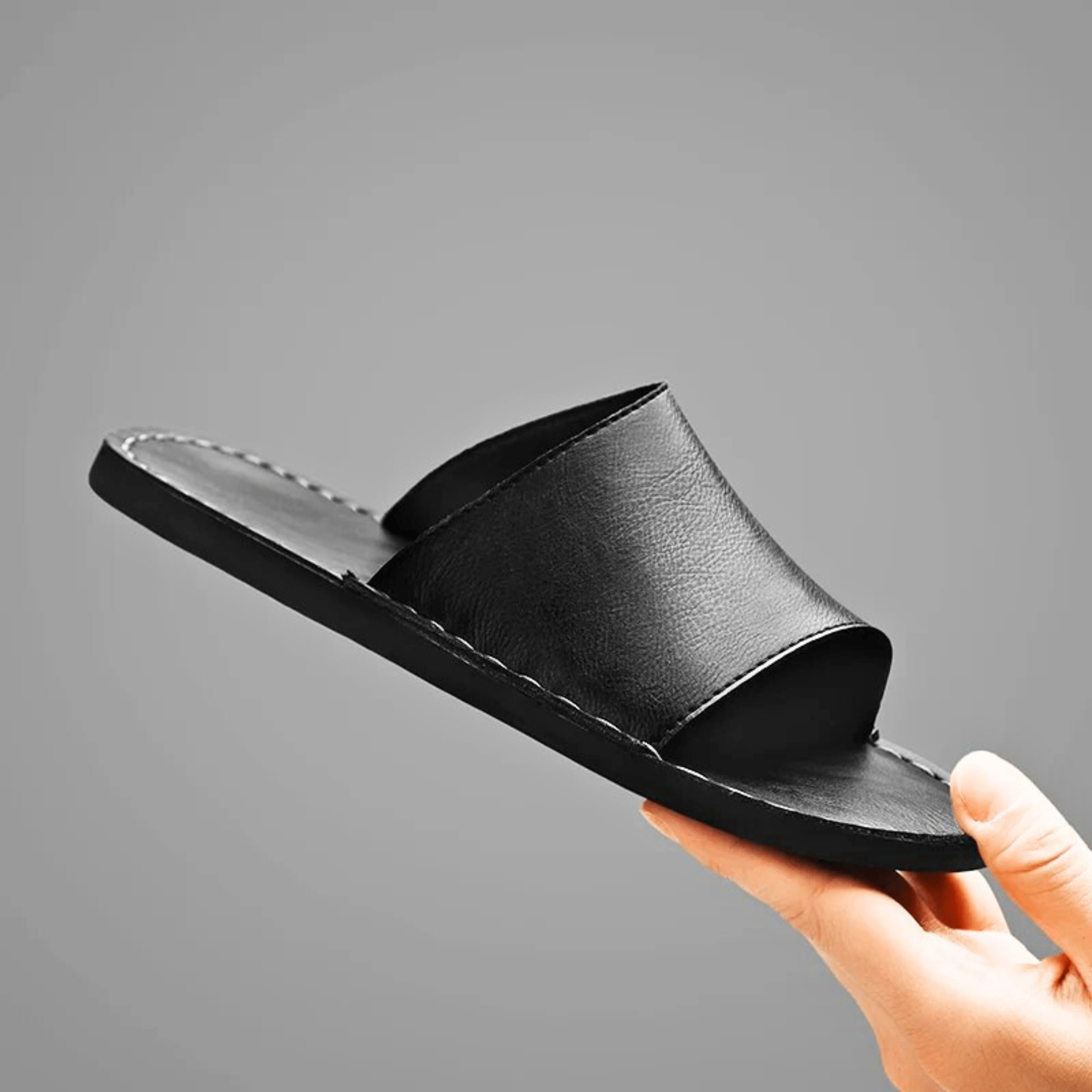 Genuine Leather Summer Slides