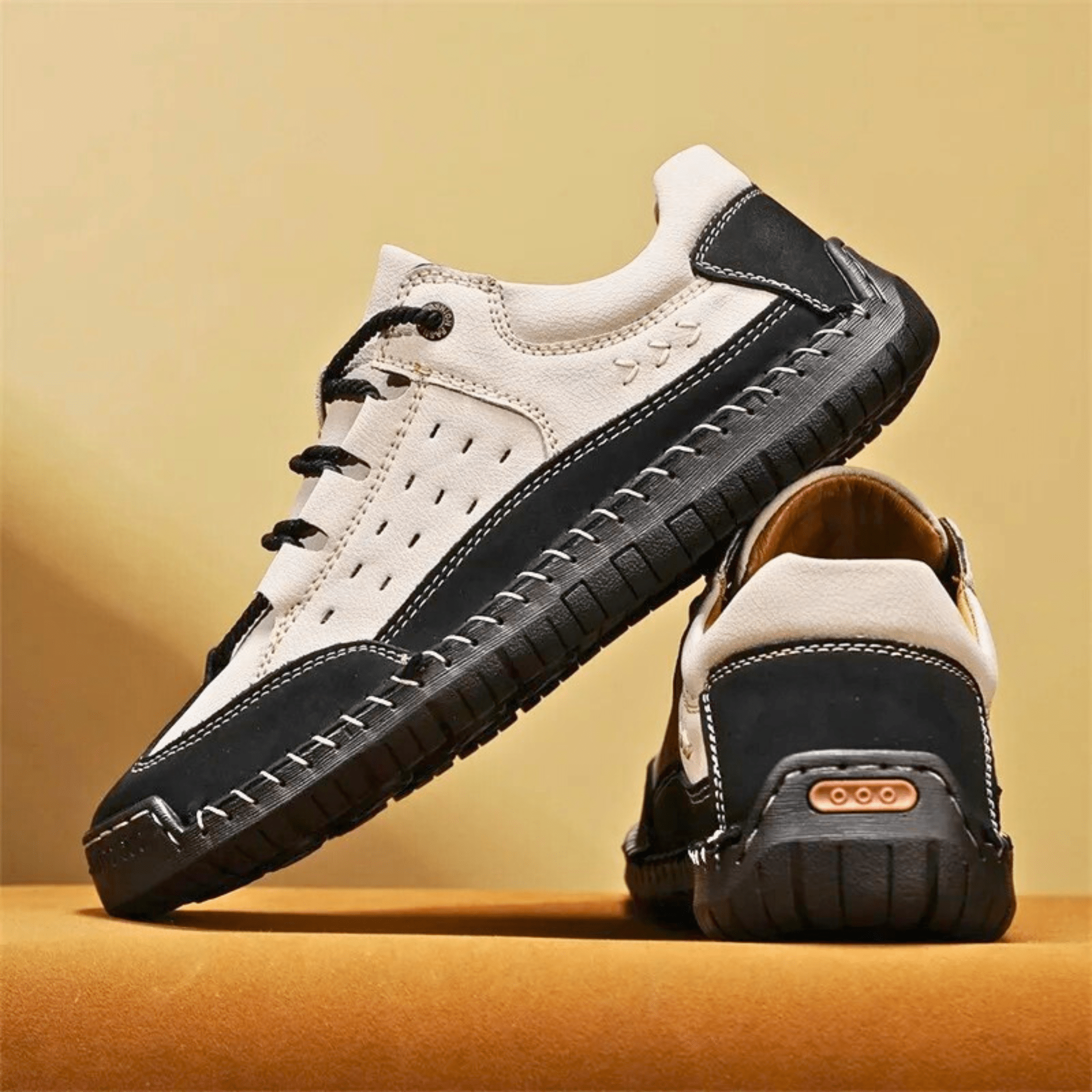 Hand-Stiched Leather Sneakers