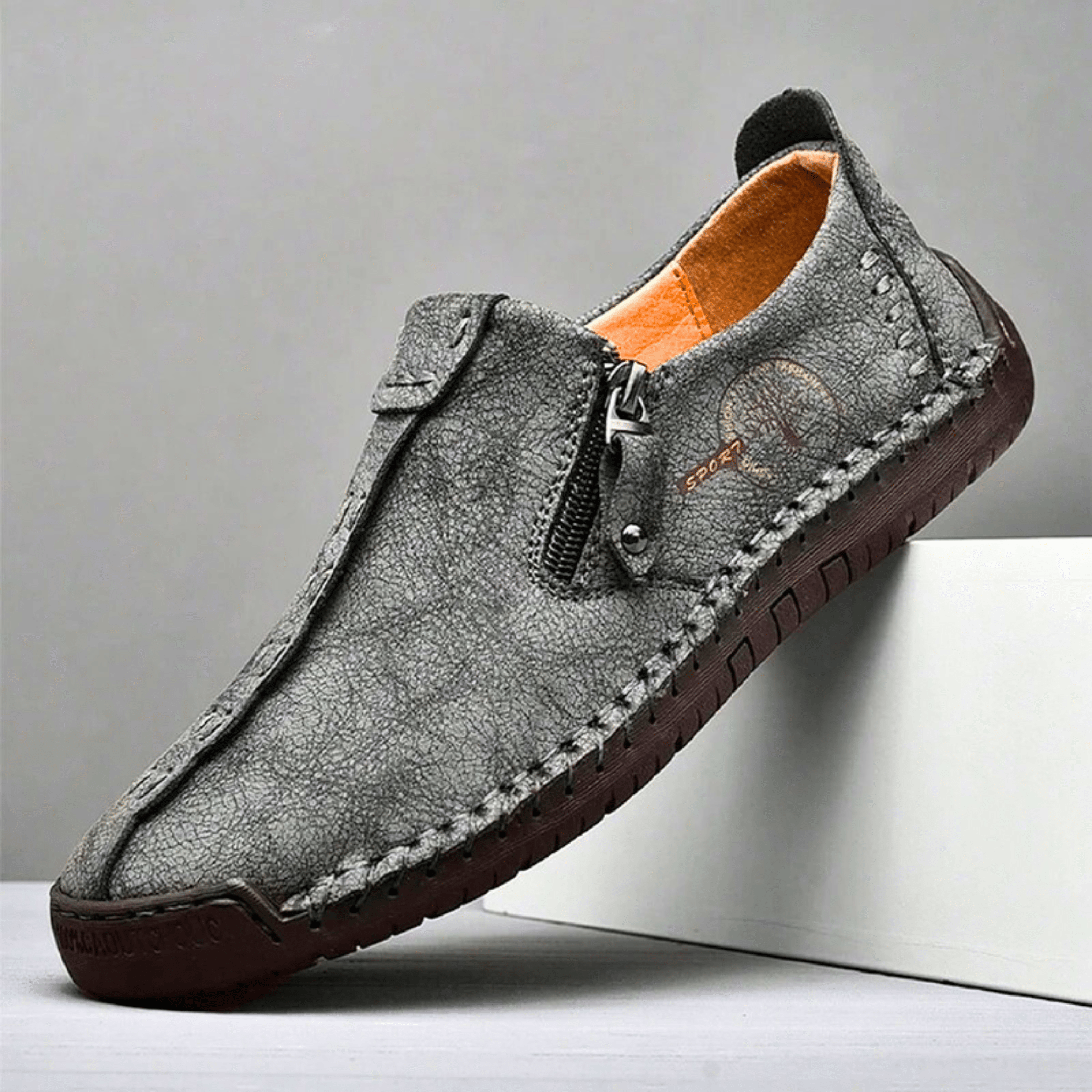 Handmade Leather ZipEase Loafers