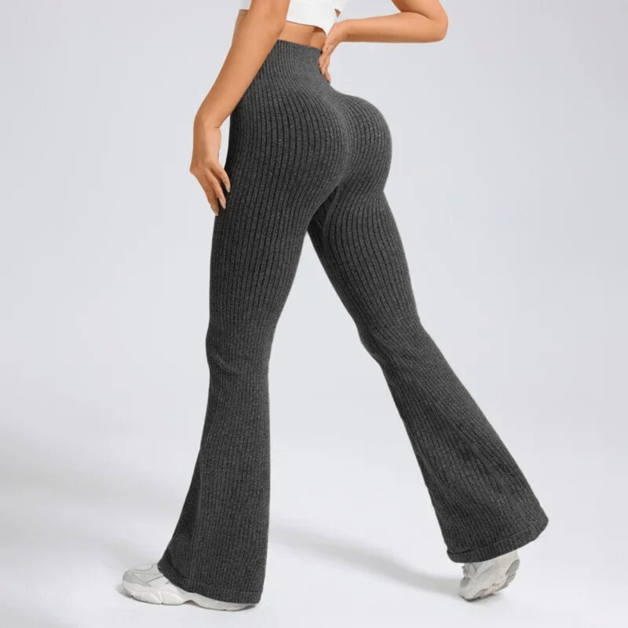 High-Waist Flared Yoga Pants
