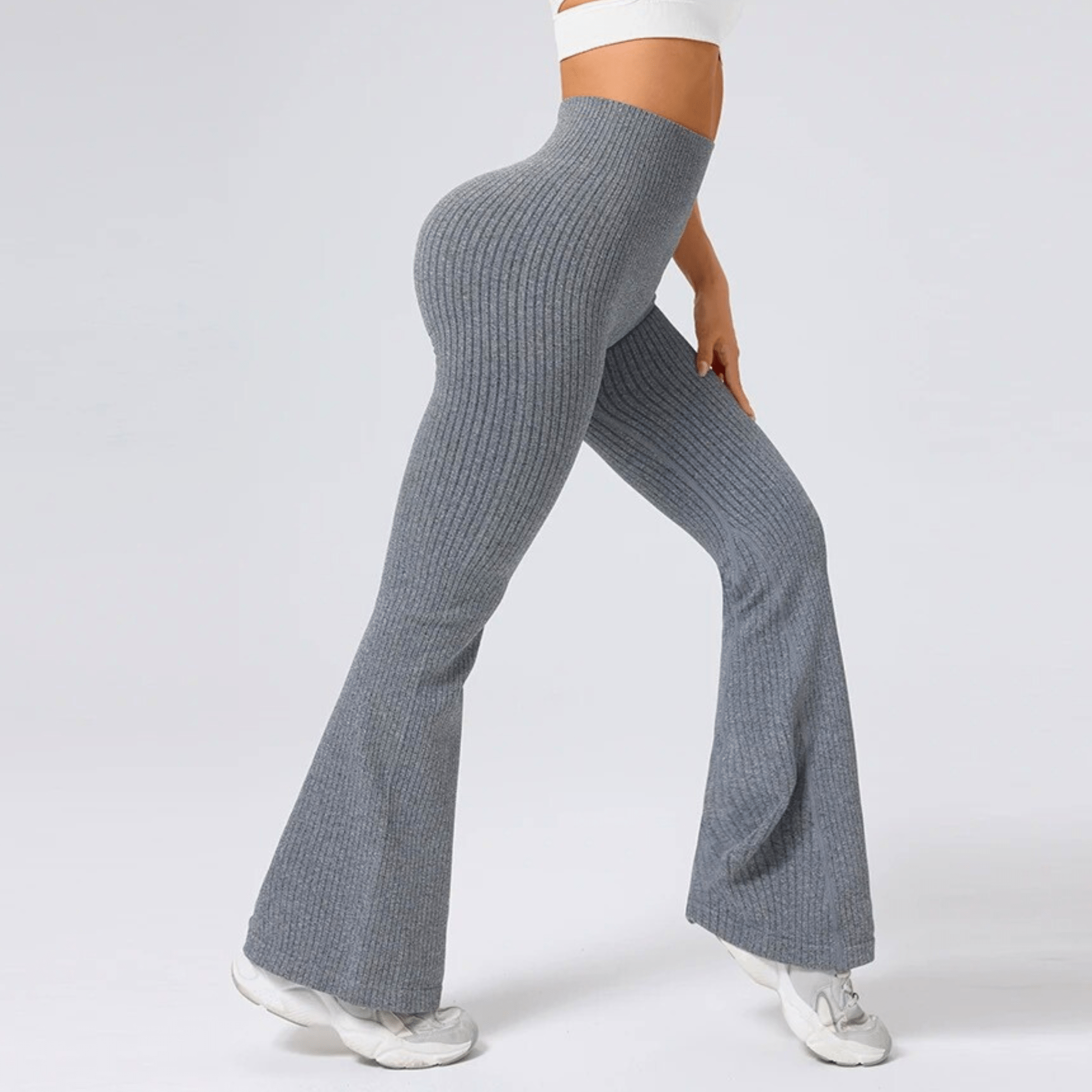 High-Waist Flared Yoga Pants