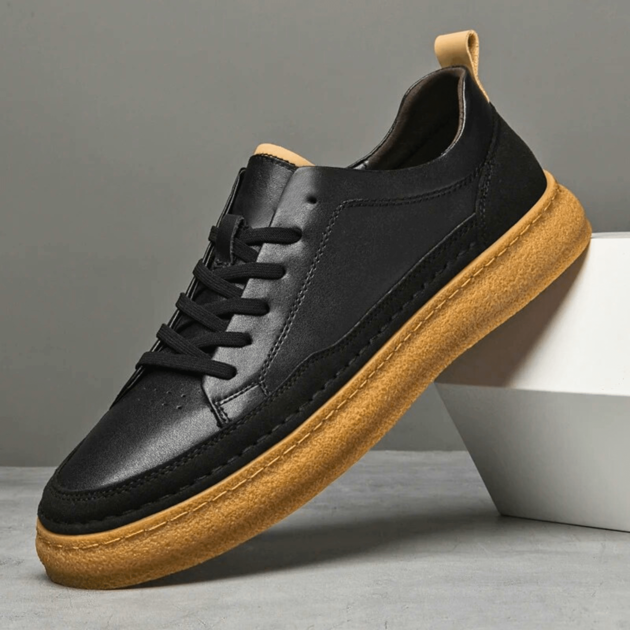 Italian Genuine Leather Sneakers