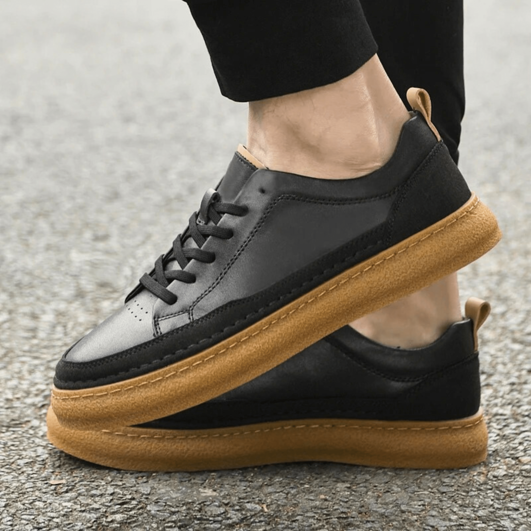 Italian Genuine Leather Sneakers