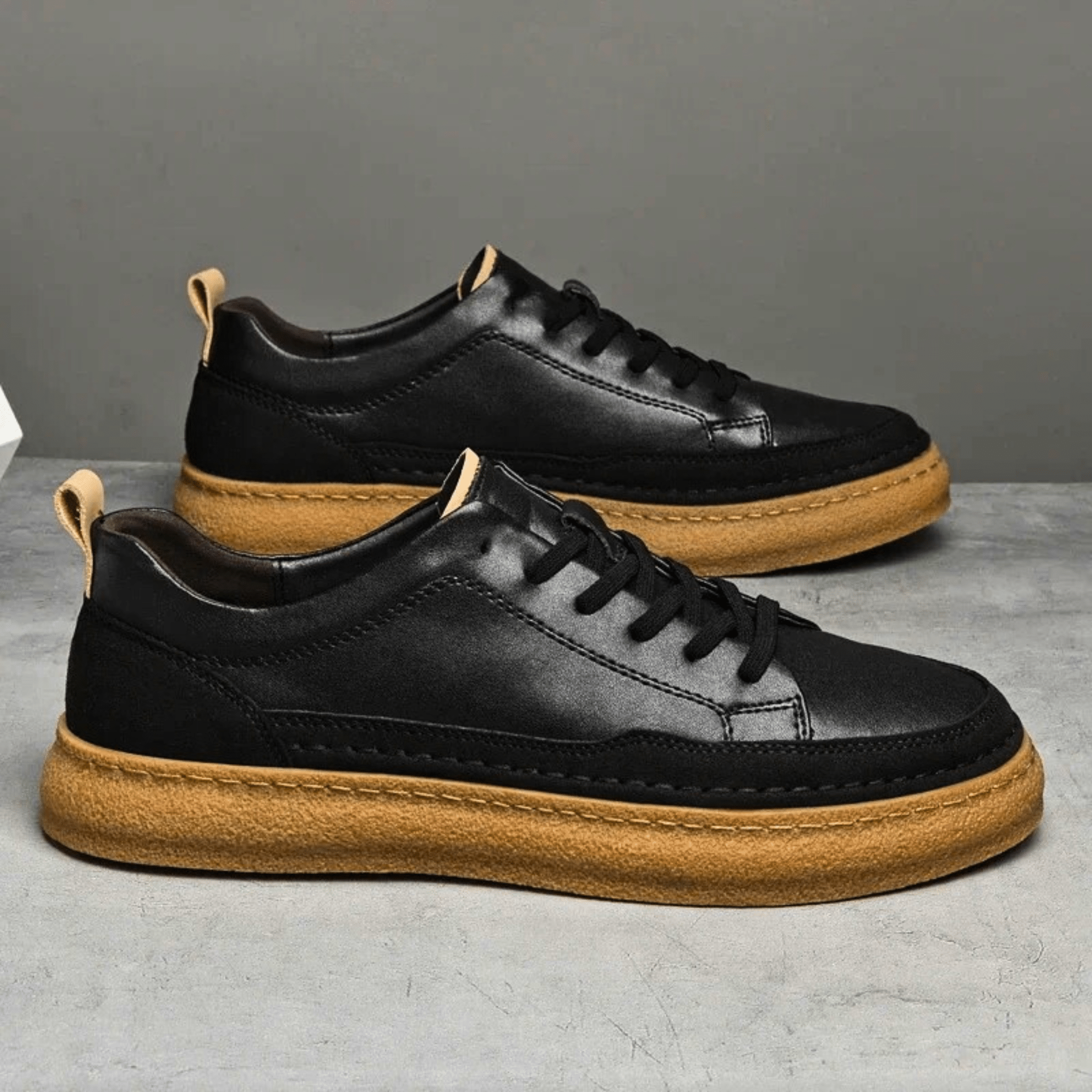 Italian Genuine Leather Sneakers