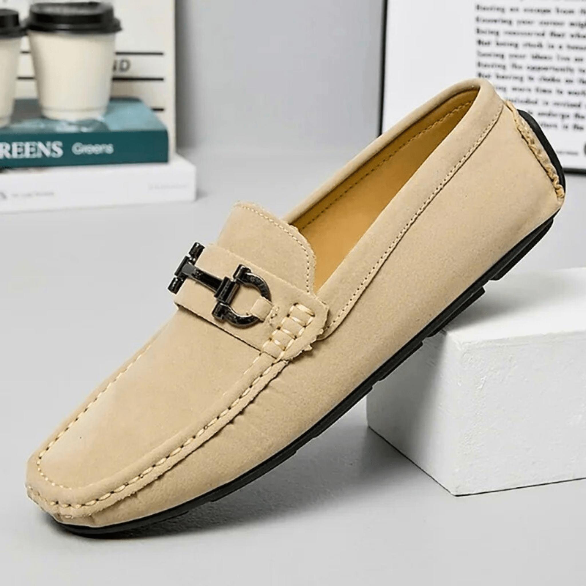Lorenzi Suede Leather Drivers