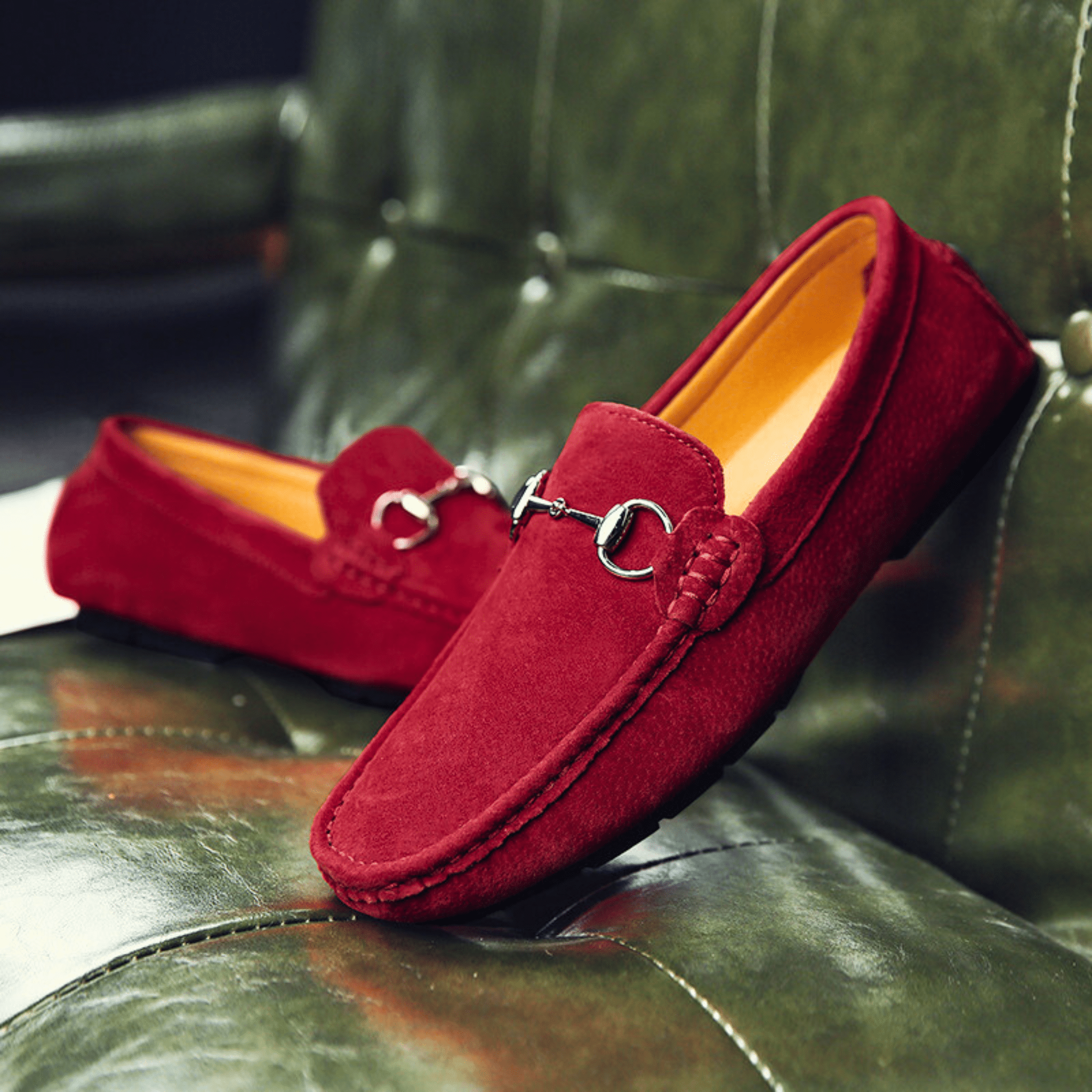 Milano Suede Leather Slip-Ons