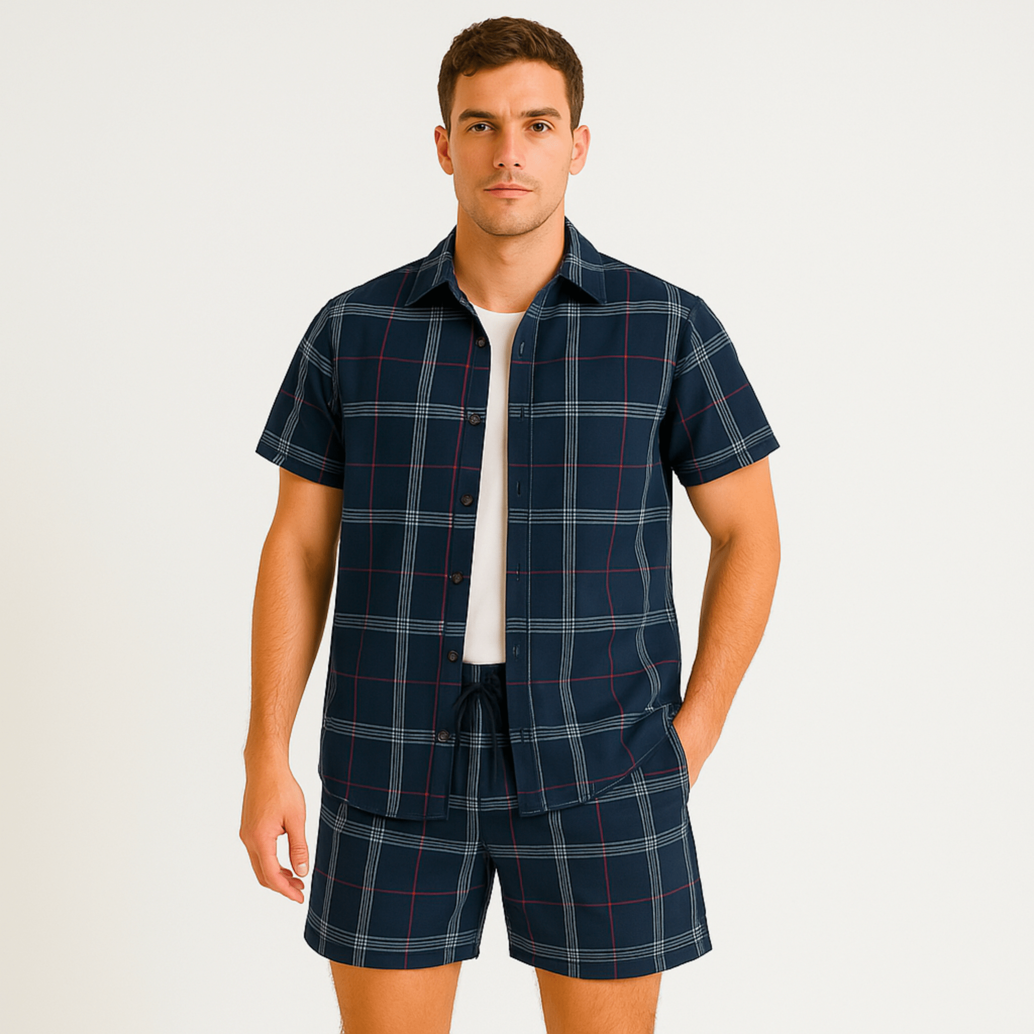 Plaid Patterned Summer Set