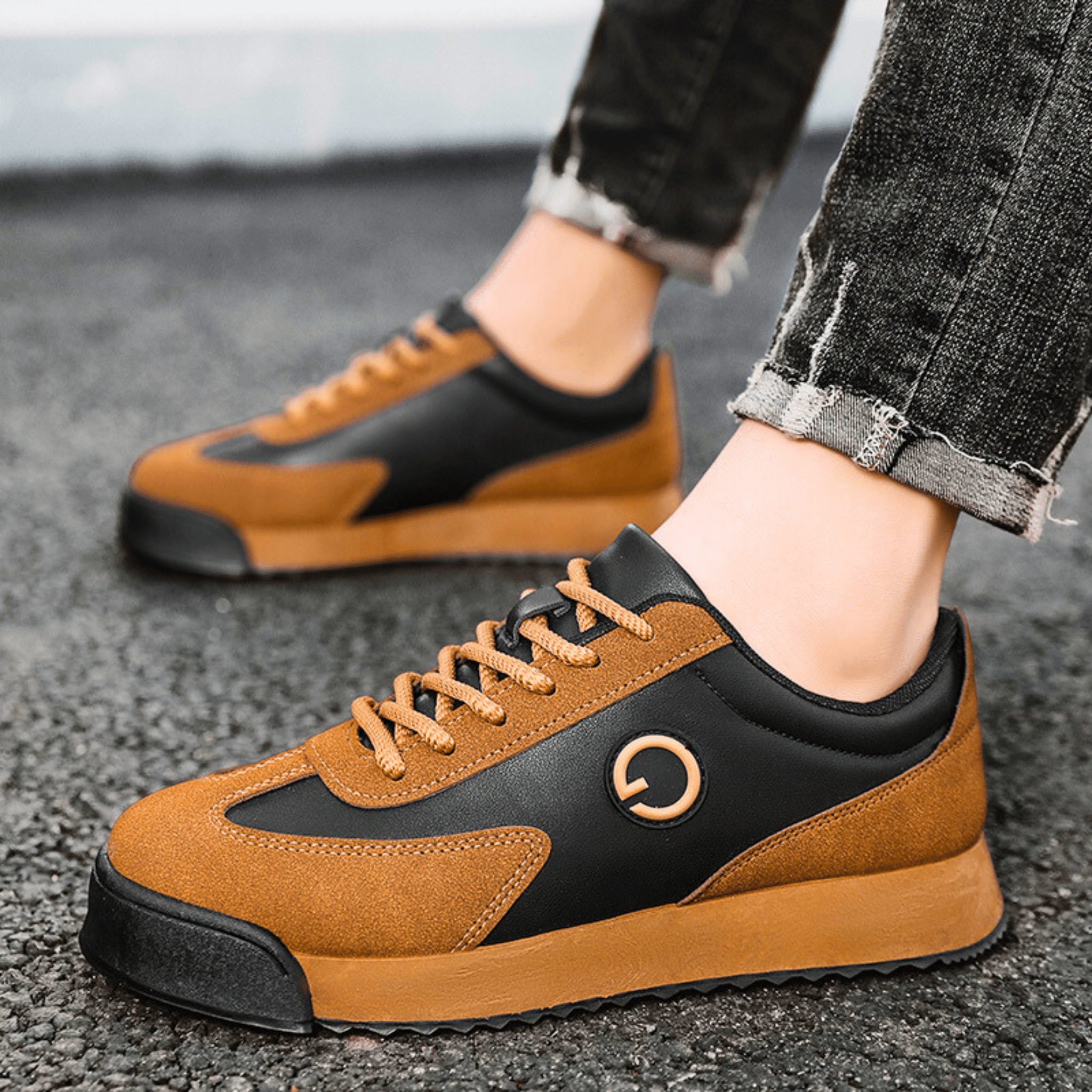 Retro Suede Leather Sneakers