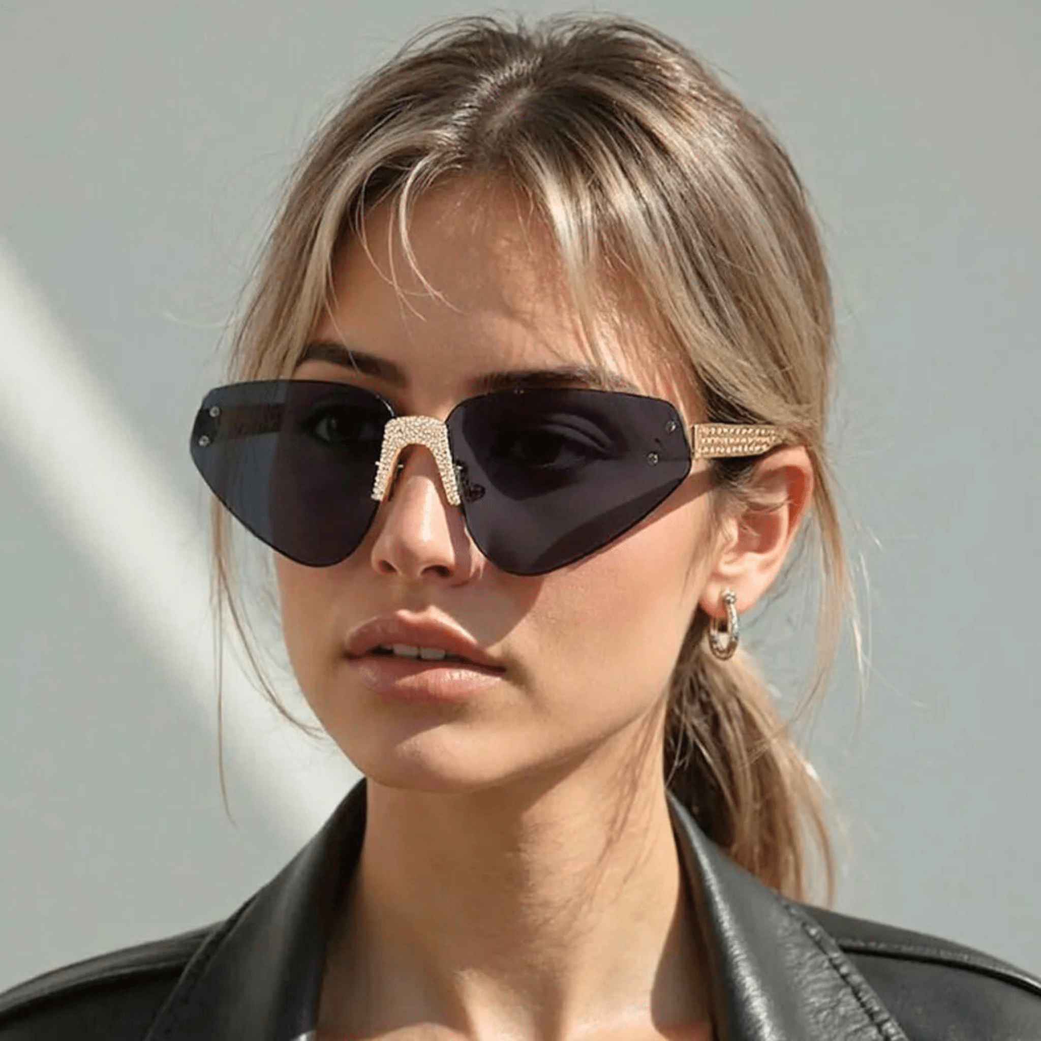 Rimless Cat Eye Shades