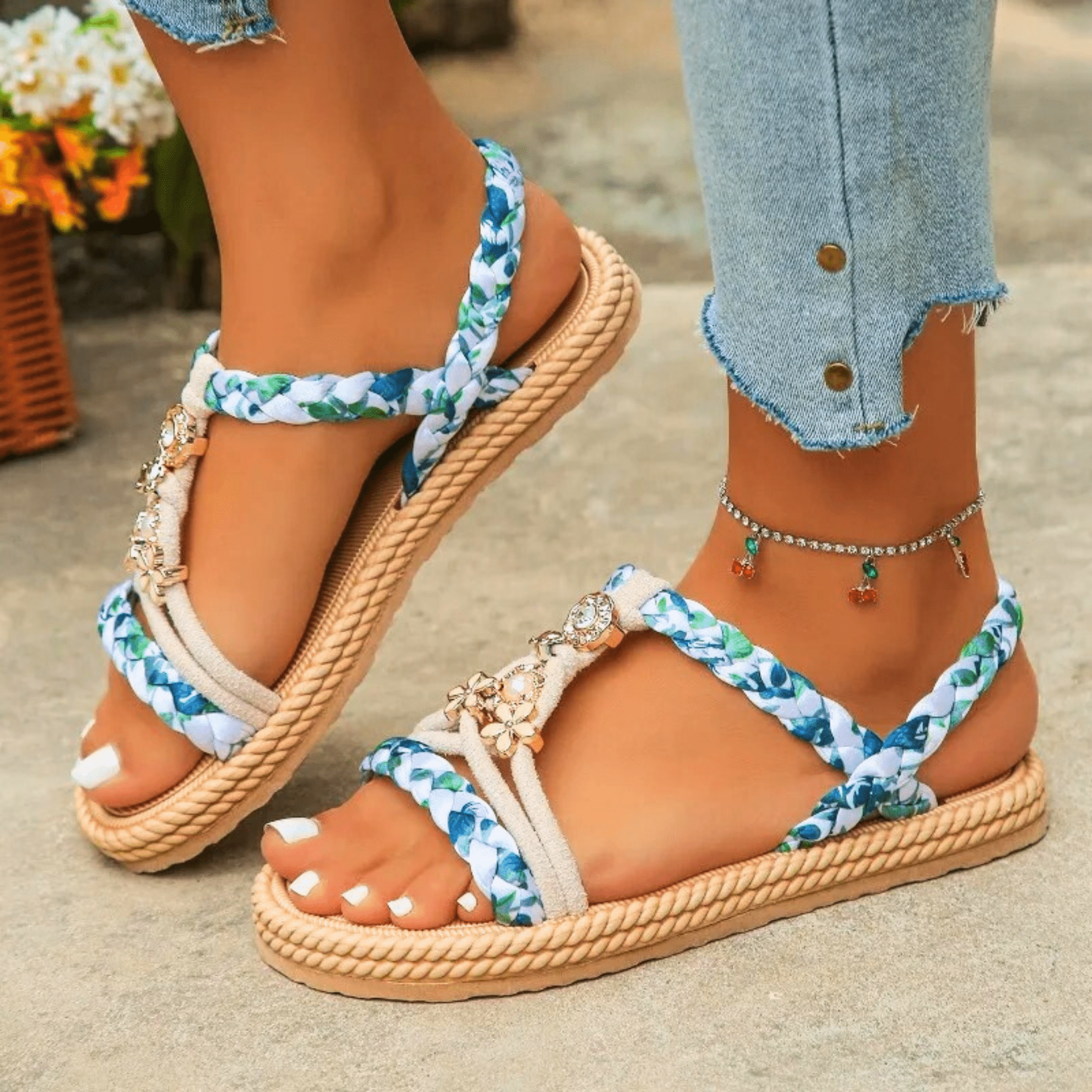 Seaflower Glow Sandals