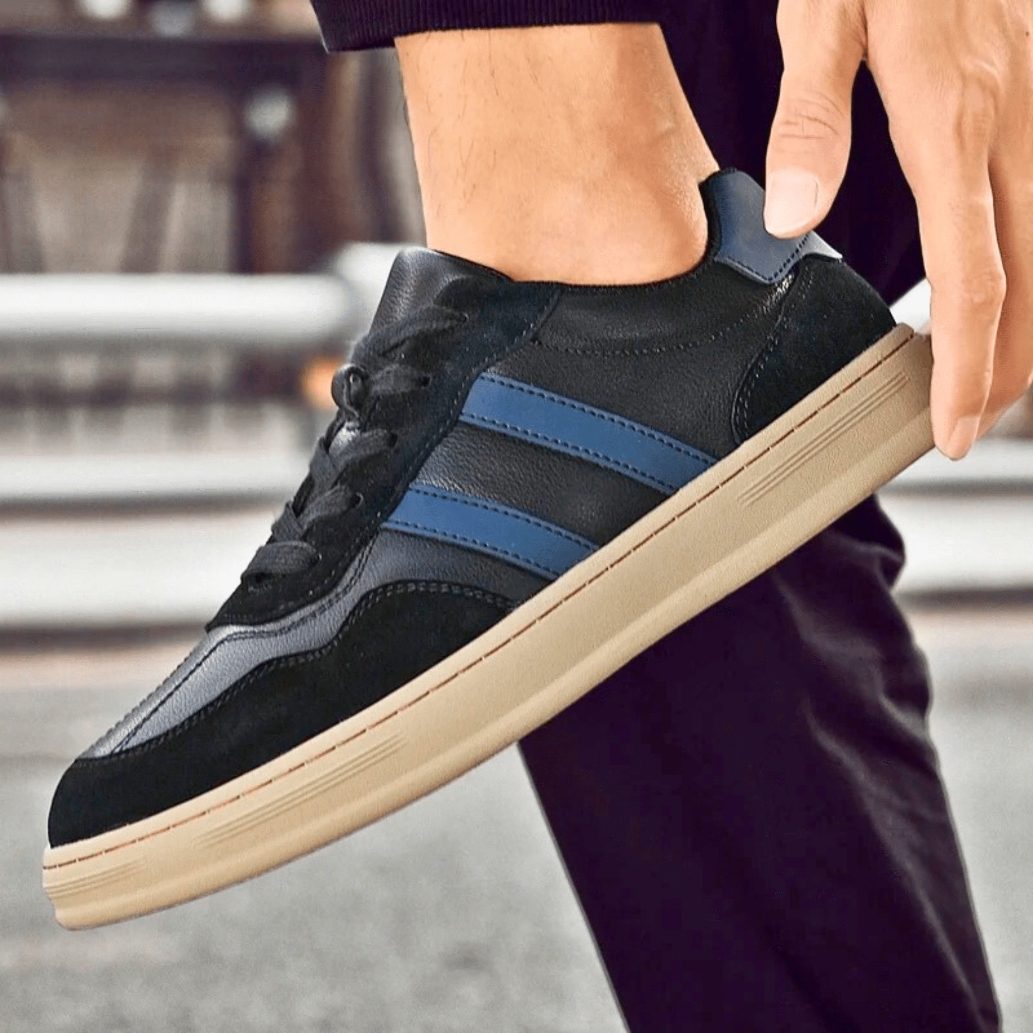 Smart Genuine Leather Sneakers