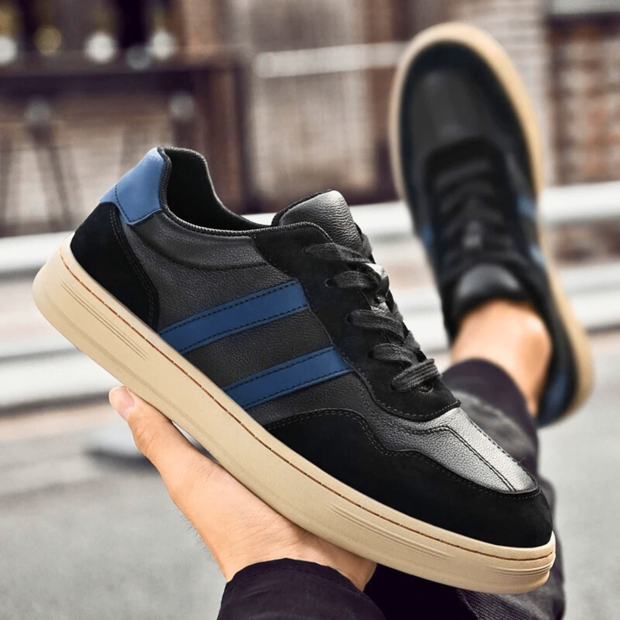 Smart Genuine Leather Sneakers