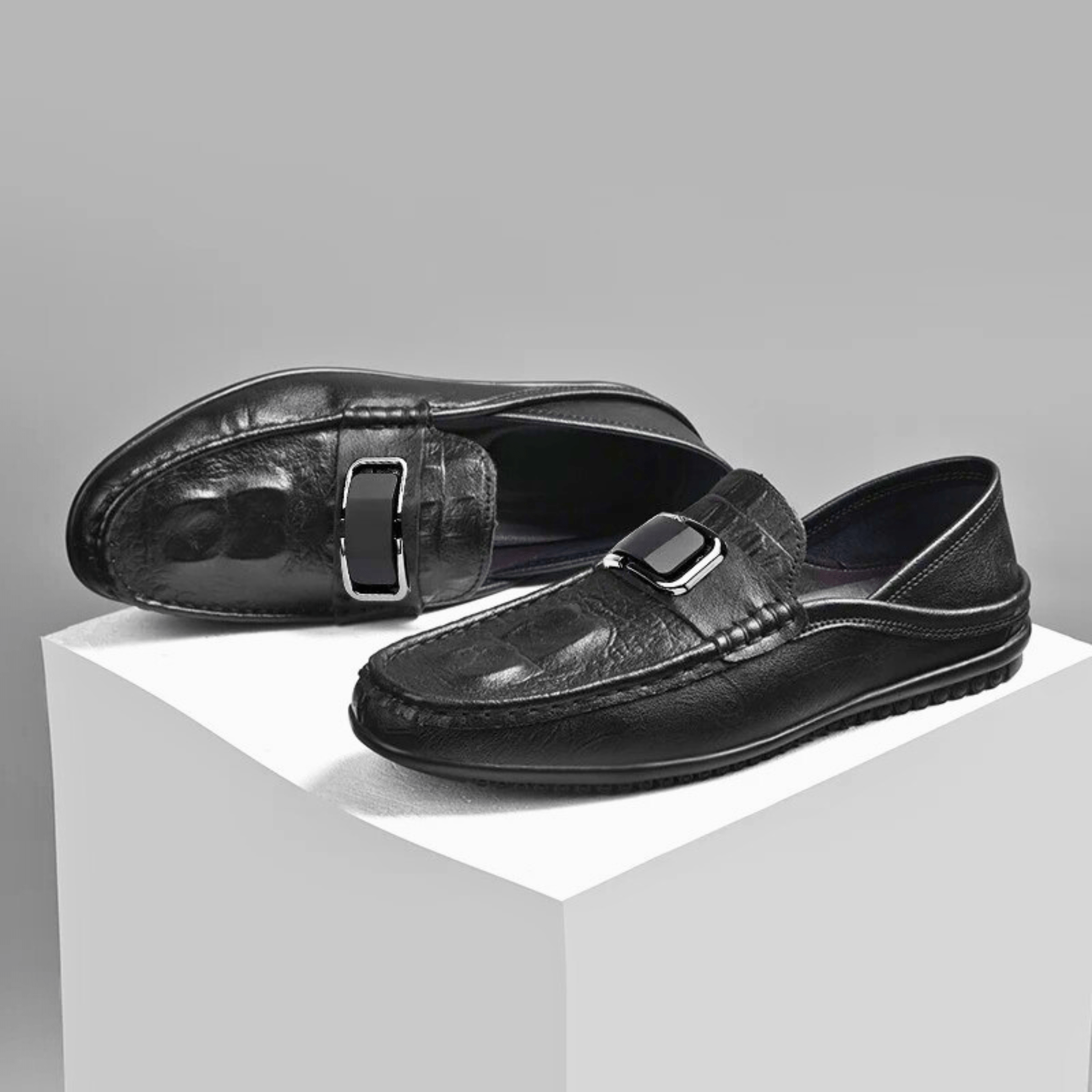 Statement Genuine Leather Loafers